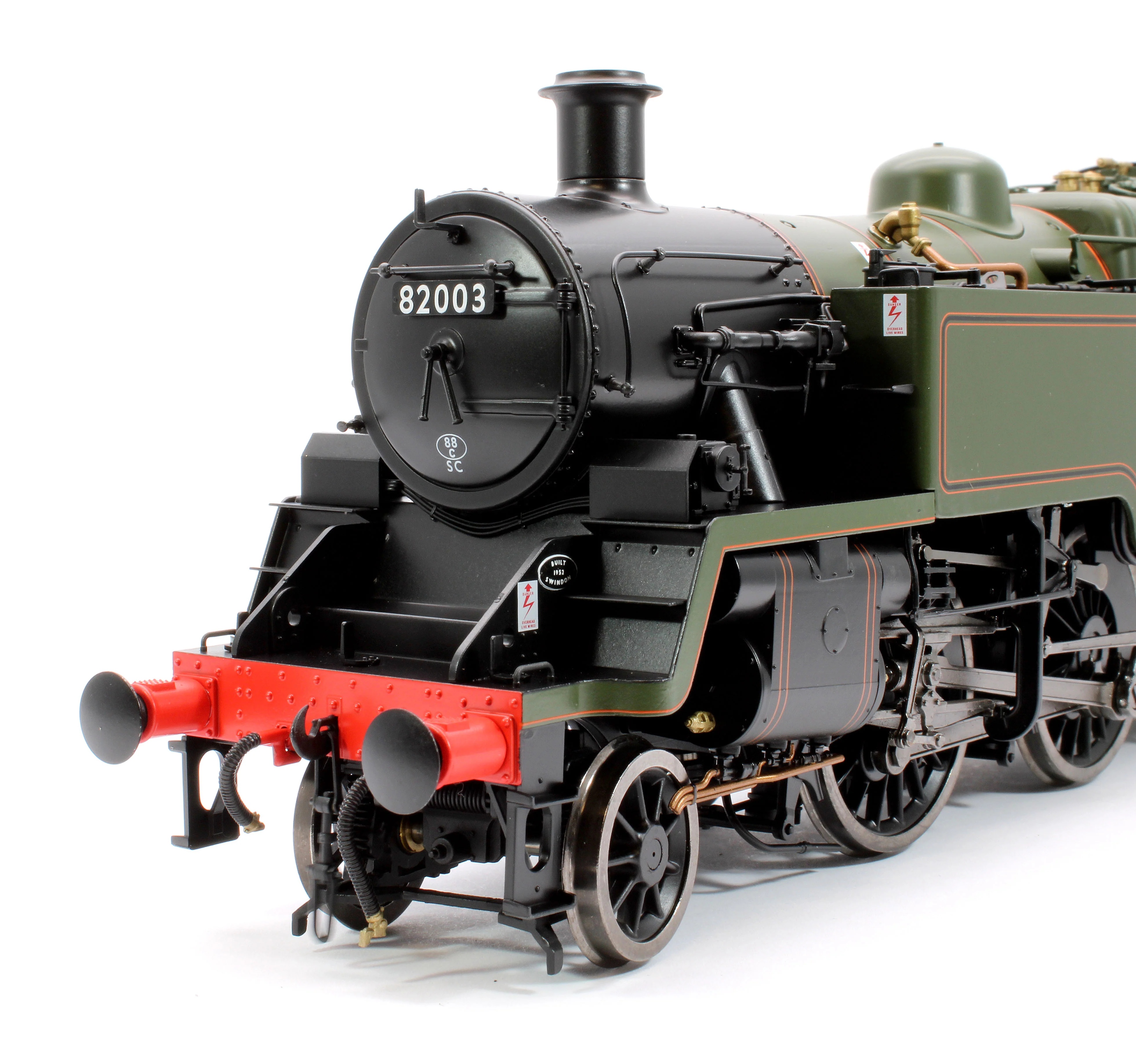 LHT-S-8206S British Railways Standard 3MT 2-6-2T Lined Green Early Crest 82003 - Steam Tank Locomotive - DCC Sound - Image 6
