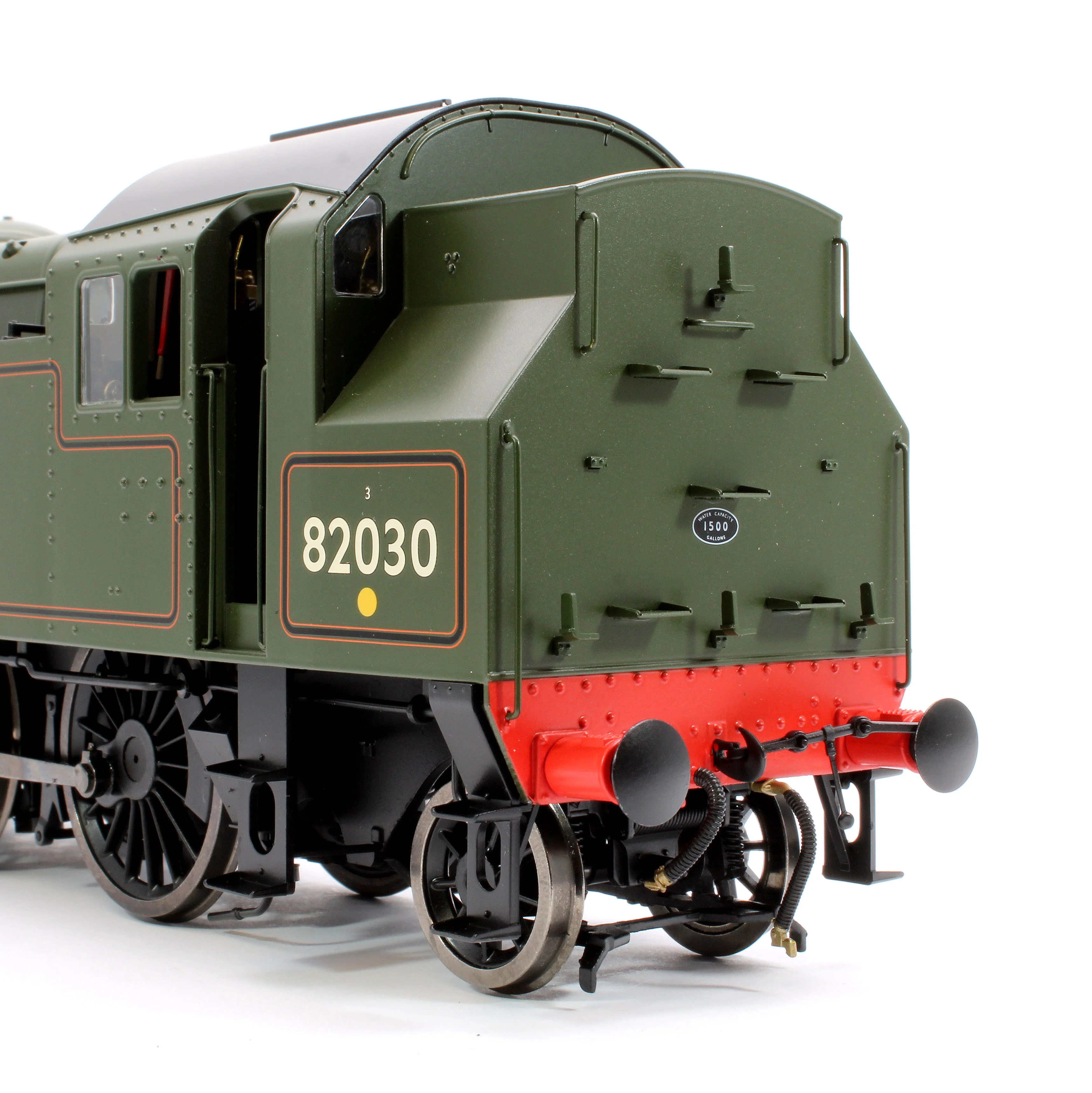 LHT-S-8208 British Railways Standard 3MT 2-6-2T Lined Green Late Crest 82030 - Steam Tank Locomotive - Image 7