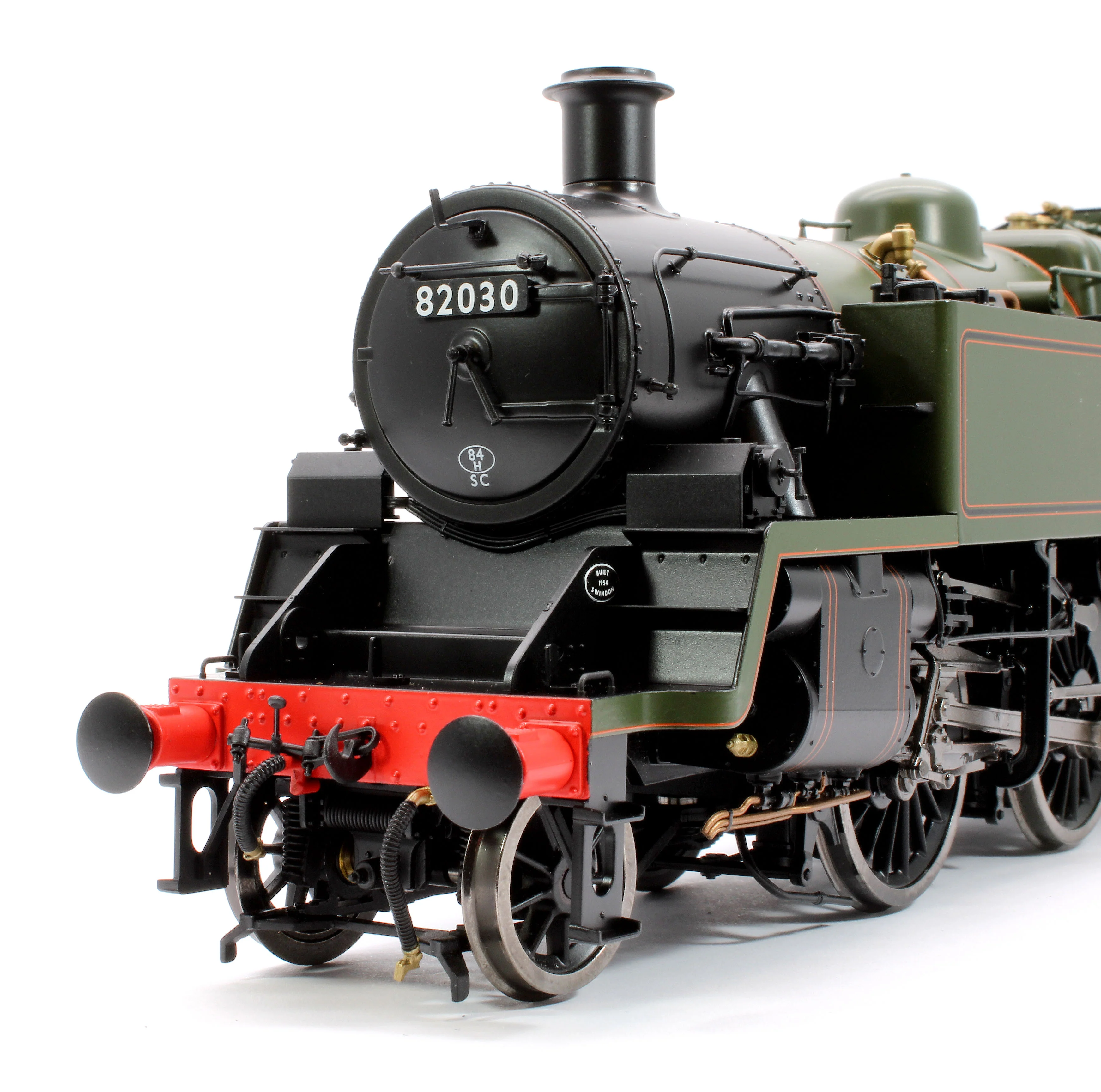 LHT-S-8208S British Railways Standard 3MT 2-6-2T Lined Green Late Crest 82030 - Steam Tank Locomotive - DCC Sound - Image 6