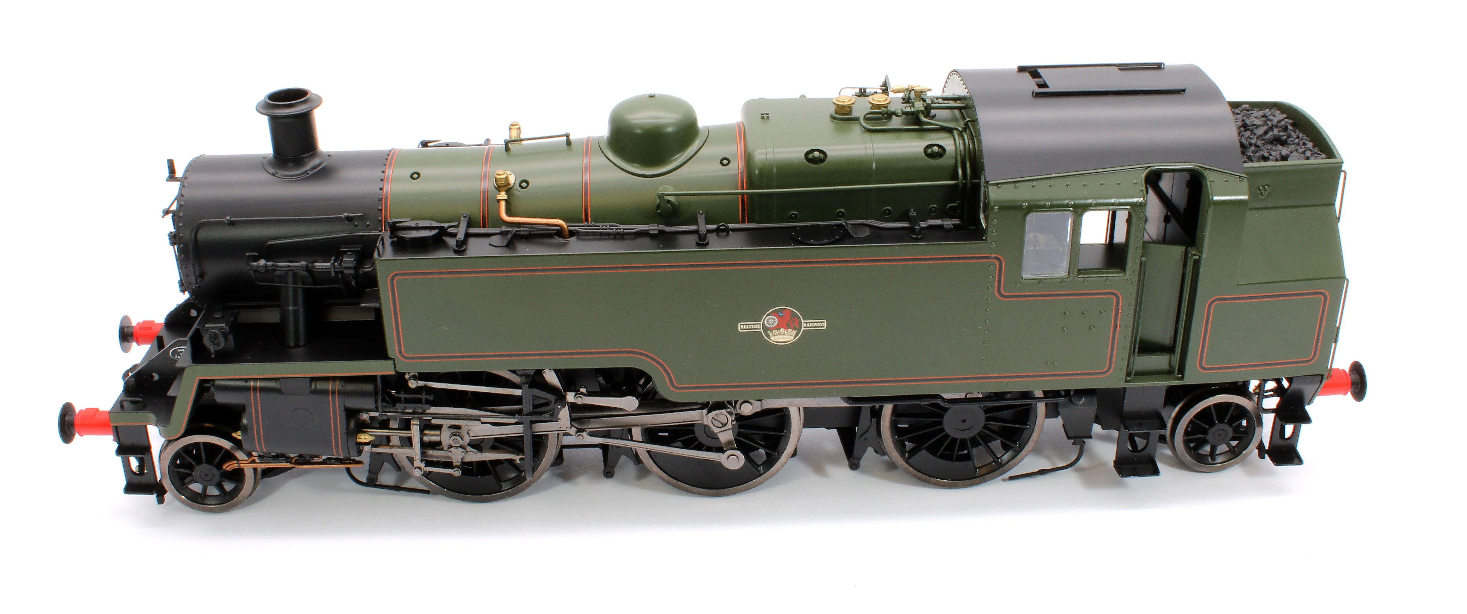 LHT-S-8208UD British Railways Standard 3MT 2-6-2T Lined Green Late Crest Unnumbered - Steam Tank Locomotive - DCC Fitted - Image 9