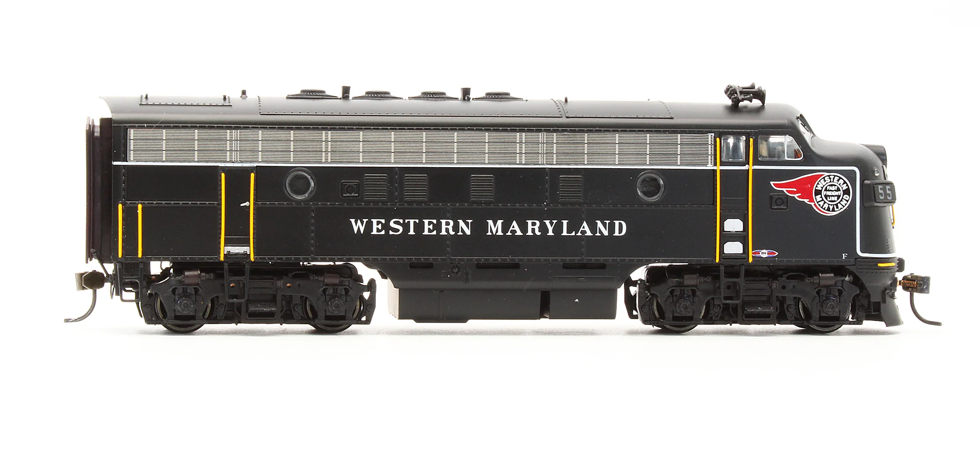 431 Pre-Owned EMD F7 Diesel Locomotive Western Maryland - Road #55 - With Sound - Image 3