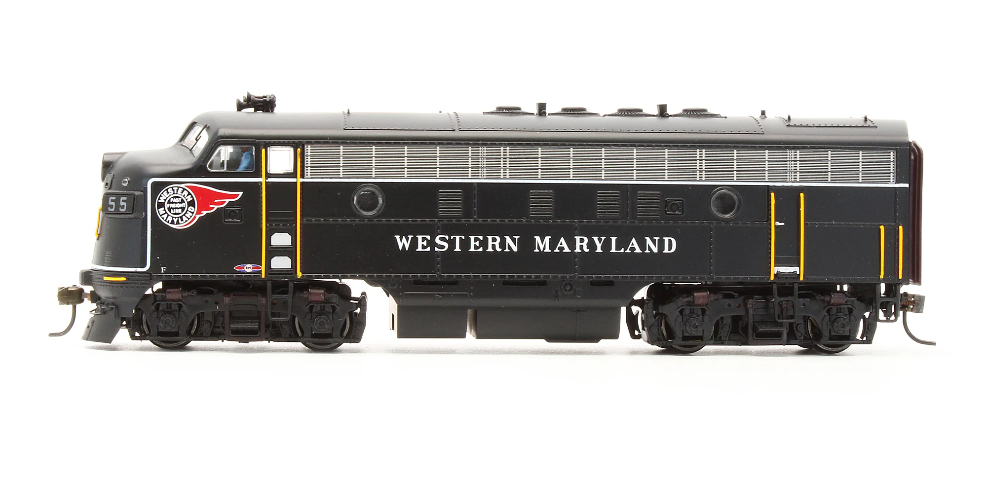 431 Pre-Owned EMD F7 Diesel Locomotive Western Maryland - Road #55 - With Sound - Image 4