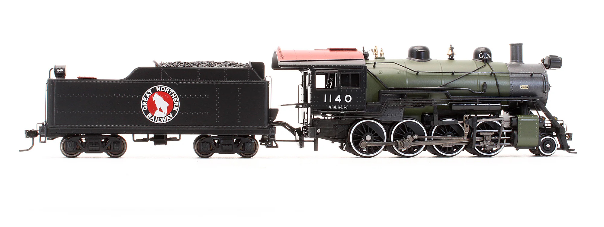 Pre-Owned 5384 2-8-0 Consolidation GN Steam Locomotive - Road #1140 - DCC Sound - Image 3