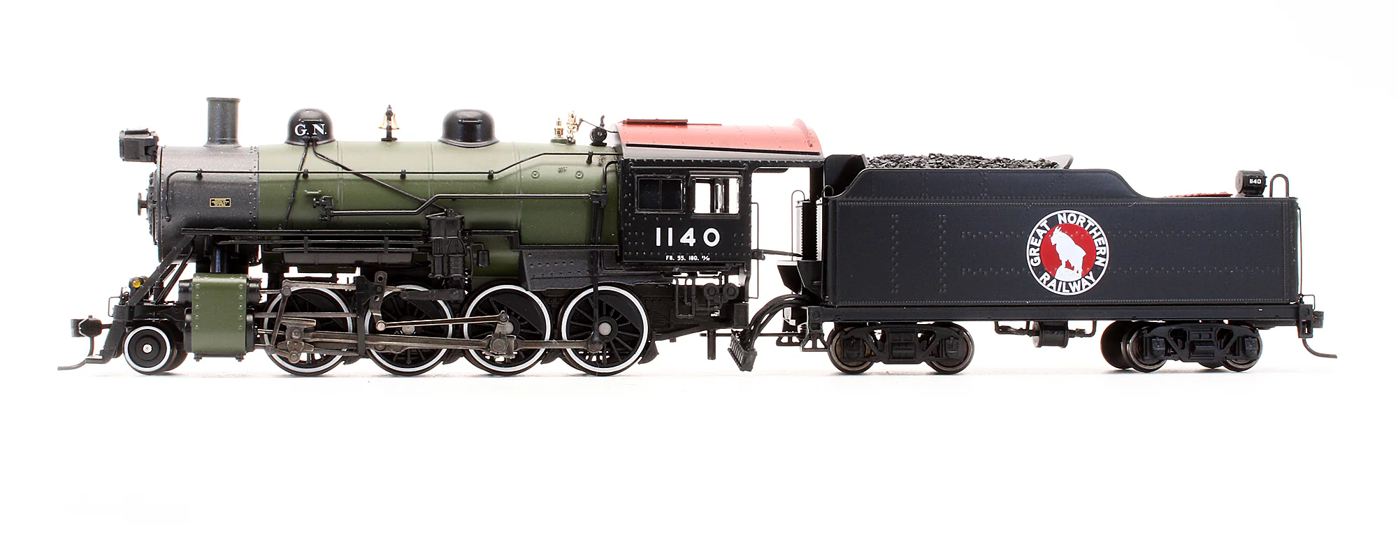 Pre-Owned 5384 2-8-0 Consolidation GN Steam Locomotive - Road #1140 - DCC Sound - Image 4