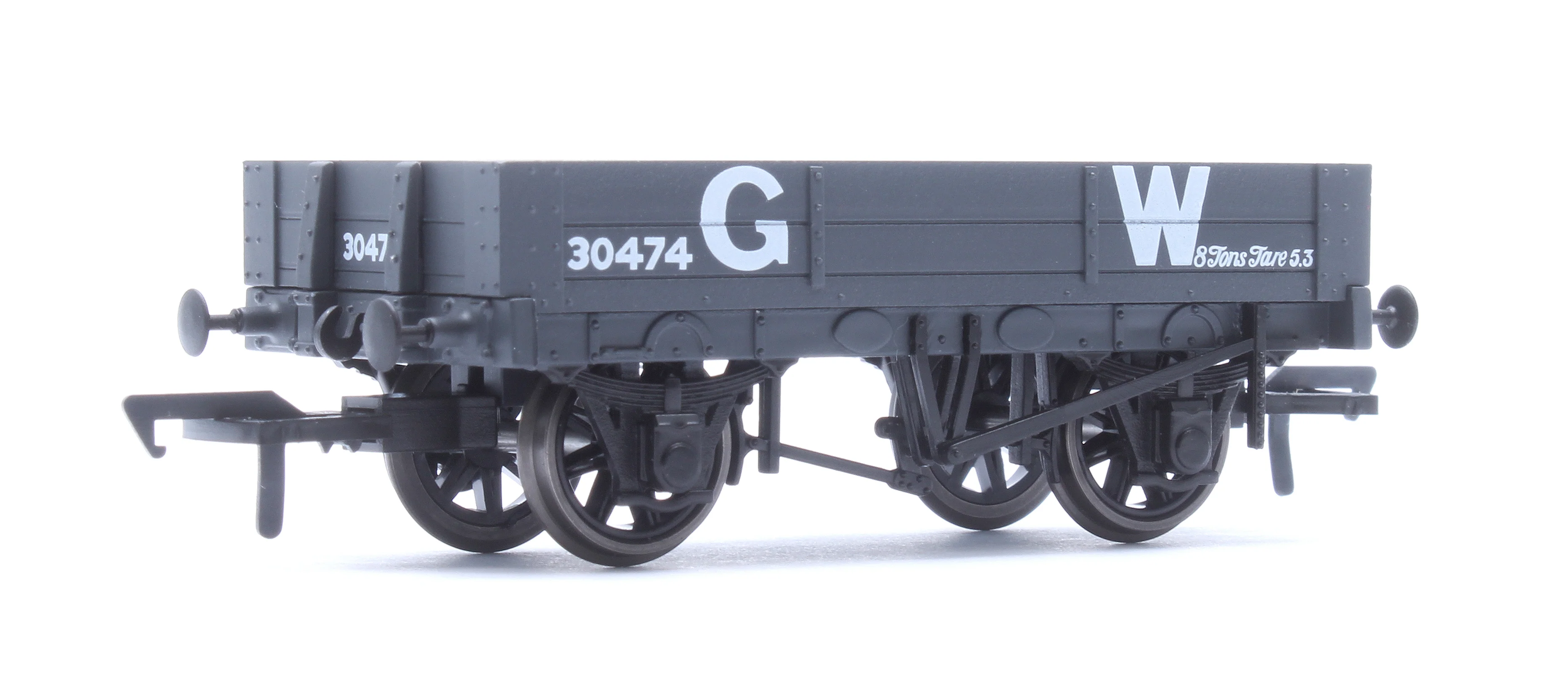 WMB004 Cambrian Railways 2 Plank Fixed Side Open Wagon GWR Grey No. 30474