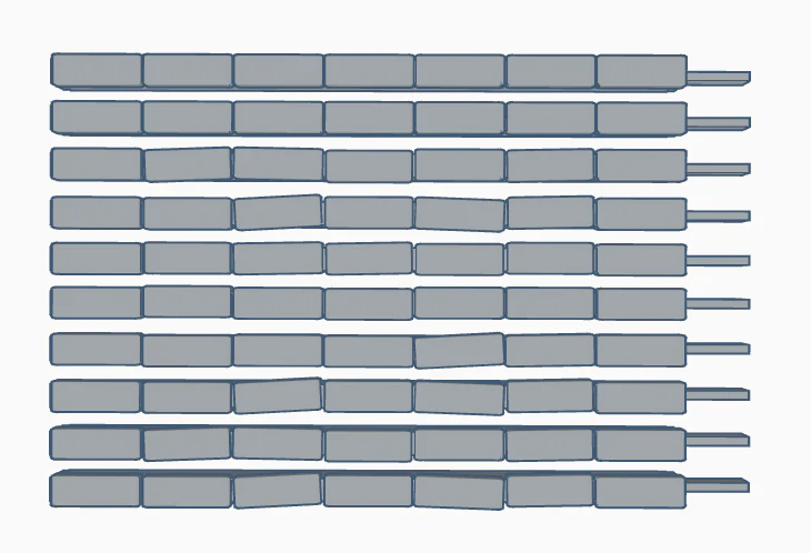 BSCTSPW10 Bulkscene - Concrete Trunking Straights - PAINTED - Pack of 10