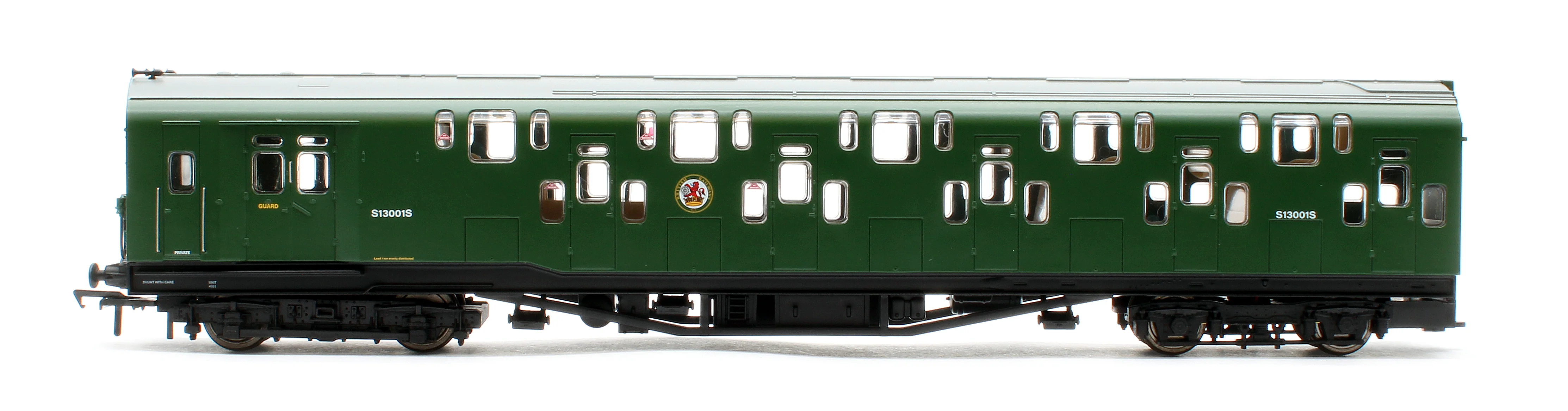 KRM-4DD-OO-S-1-G1 Bulleid Class 4DD Double Decker 4 Car EMU 4001/4901 BR Green with Small Yellow Ends - Sound Fitted - Image 11