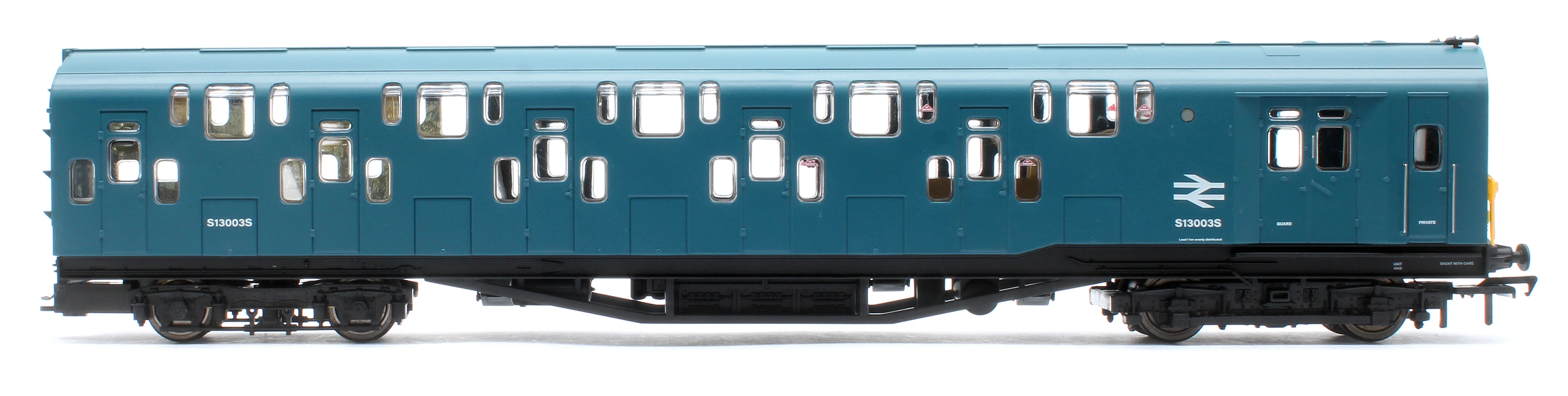 KRM-4DD-OO-S-2-B Bulleid Class 4DD Double Decker 4 Car EMU 4002/4902 BR Blue with Full Yellow Ends - Sound Fitted - Image 4
