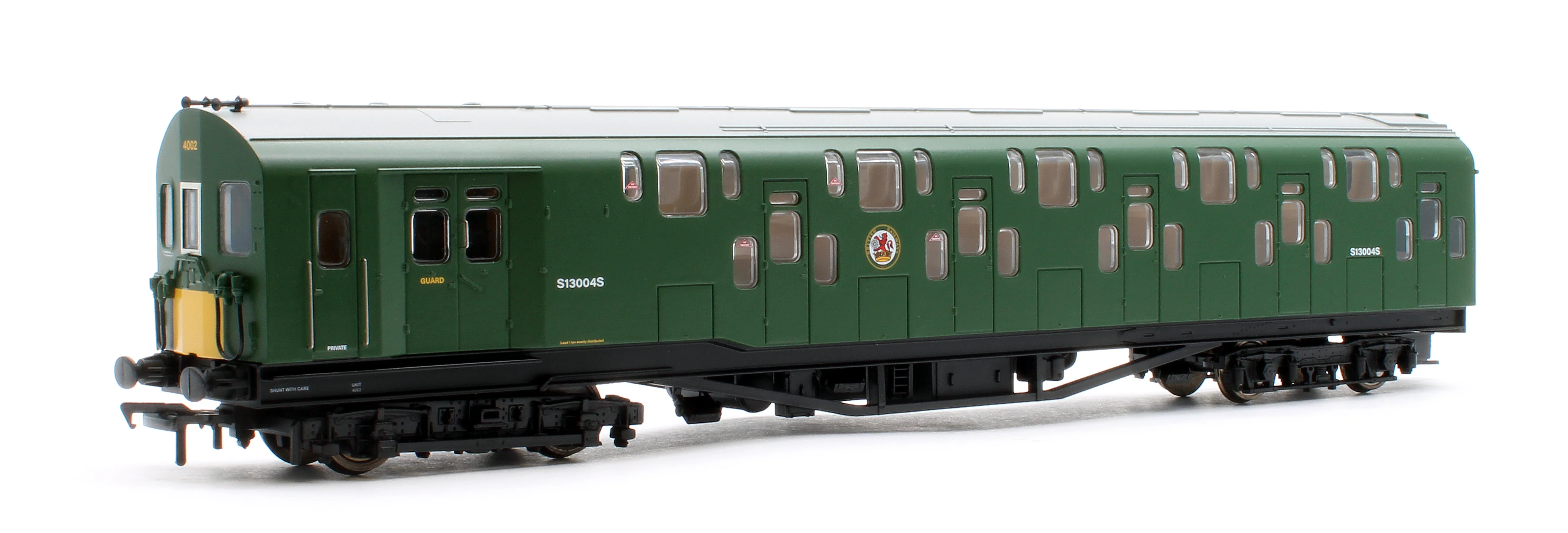 KRM-4DD-OO-F-2-G1 Bulleid Class 4DD Double Decker 4 Car EMU 4002/4902 BR Green with Small Yellow Ends - DCC Fitted - Image 3