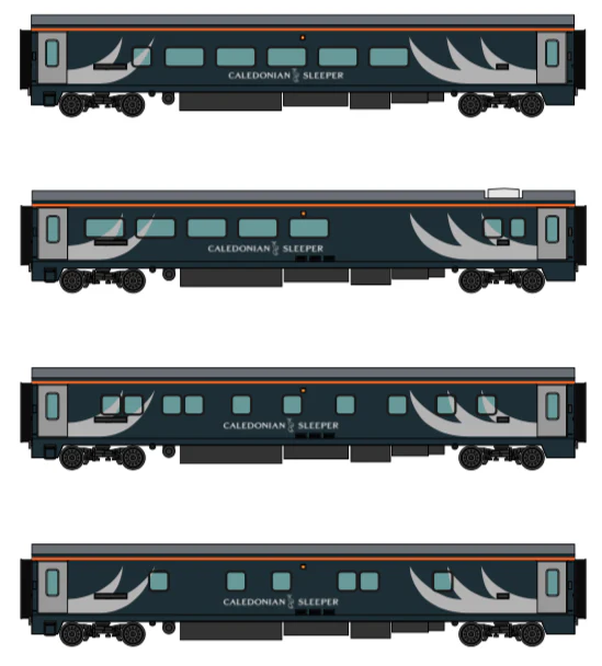 Caledonian Sleeper Mark 5 Highlander pack 2: Fort William 4-car pack
