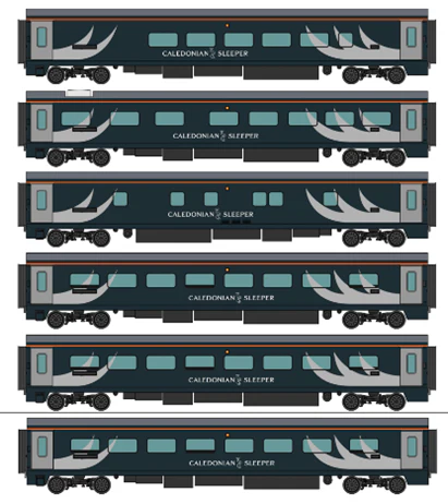 Caledonian Sleeper Mark Highlander pack 1: Aberdeen 6-car pack