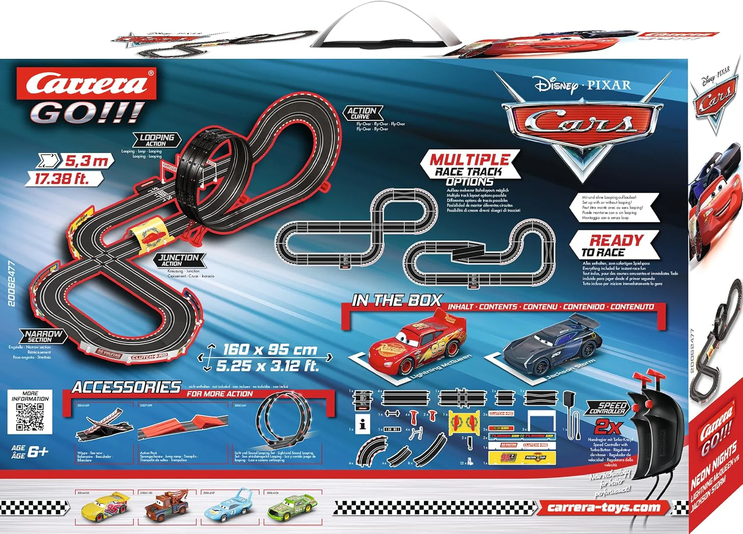 20062477UK Carrera GO!!! Disney-Pixar Cars™ "Neon Nights" - Slot Racing Set (5.3m) - Image 5