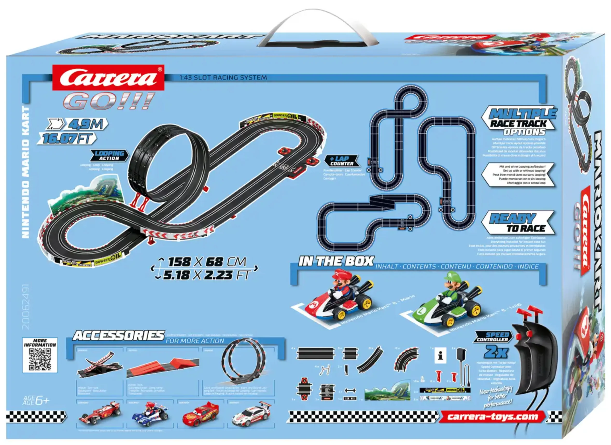 20062491UK Carrera GO!!! Mario Kart™ 8 - 1:43 Slot Car Racing Set - Image 5