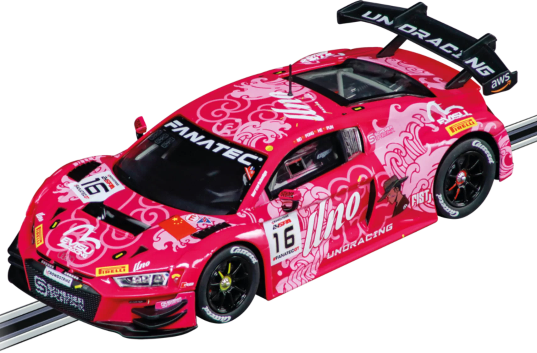 20032074 Carrera Digital 132 Audi R8 LMS GT3 evo II "Uno Racing Team, No.16"
