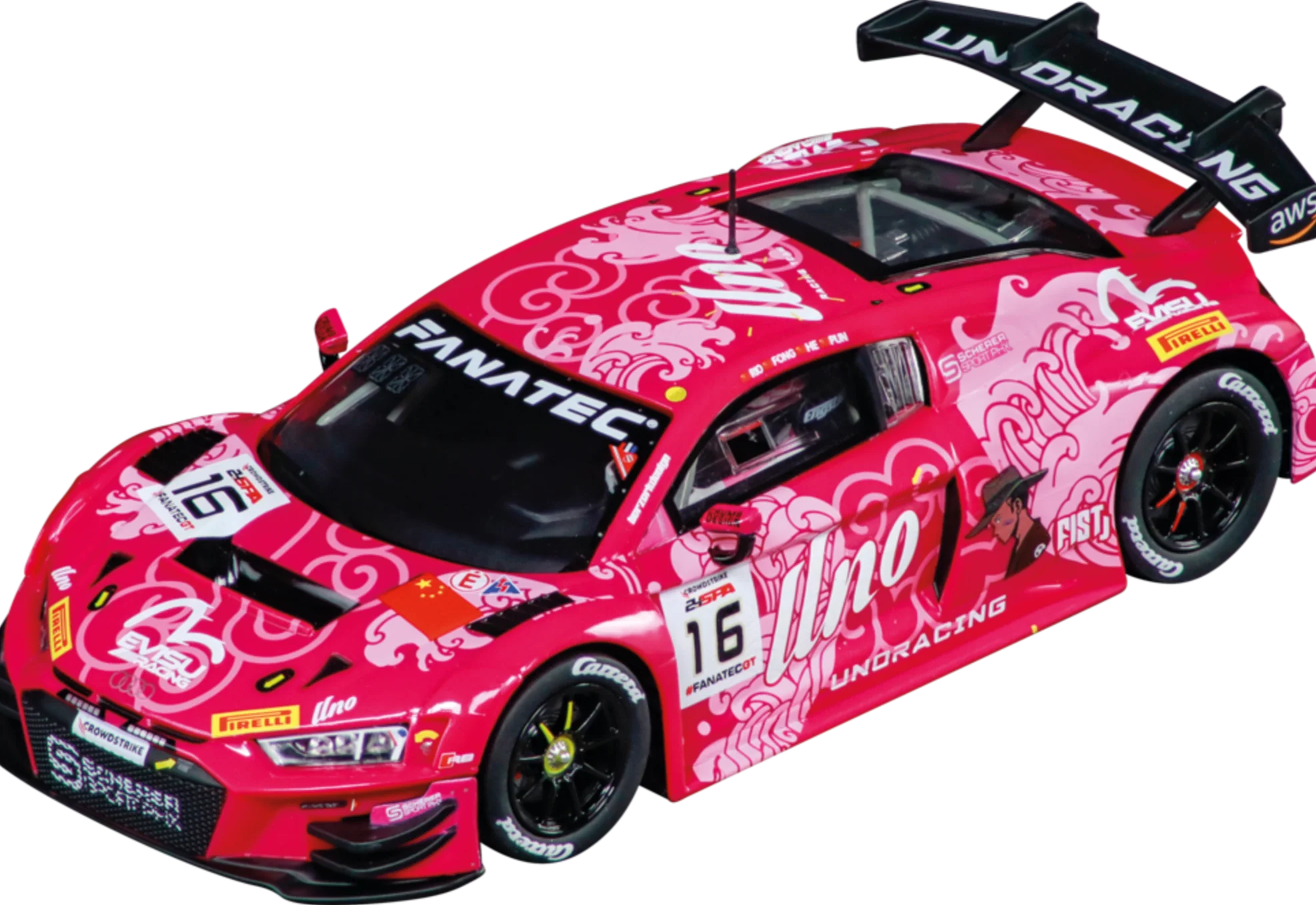 20032074 Carrera Digital 132 Audi R8 LMS GT3 evo II "Uno Racing Team, No.16" - Image 2