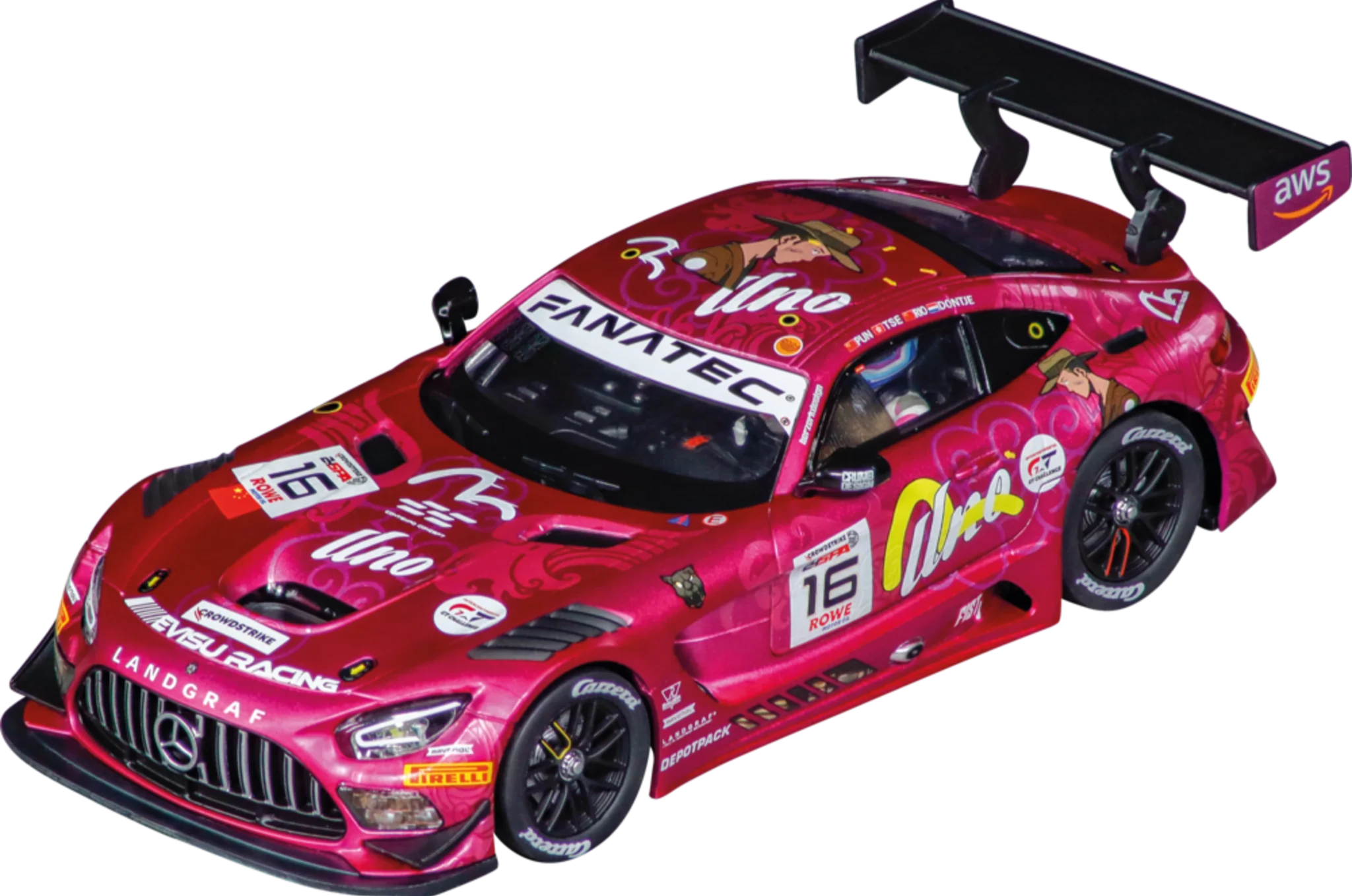 20032062 Carrera Digital 132 Mercedes-AMG GT3 Evo "Unoracing Team Landgraf, No.16" 24H Spa 2025 - Image 2
