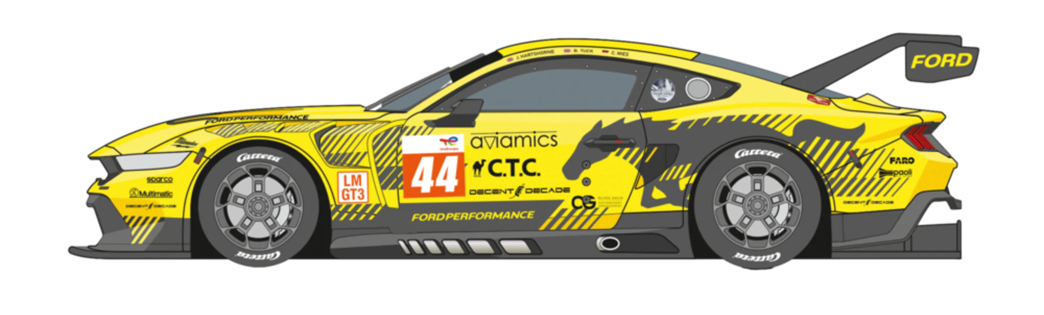 20027869 Carrera Evolution Ford Mustang GT3 'Ford Performance, No.44'