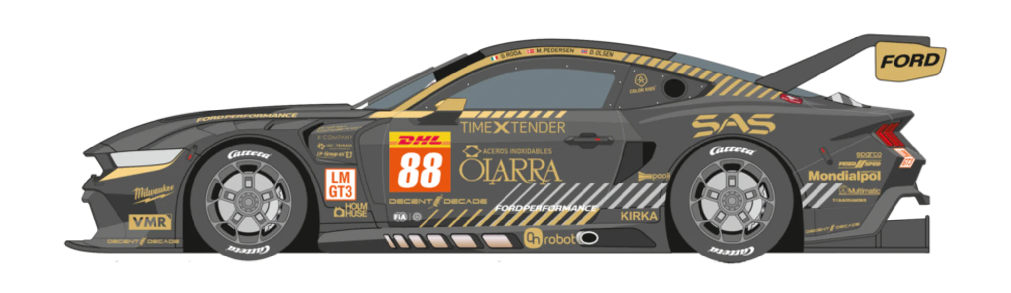 20027870 Carrera Evolution Ford Mustang GT3 'Proton Competition, No.88'