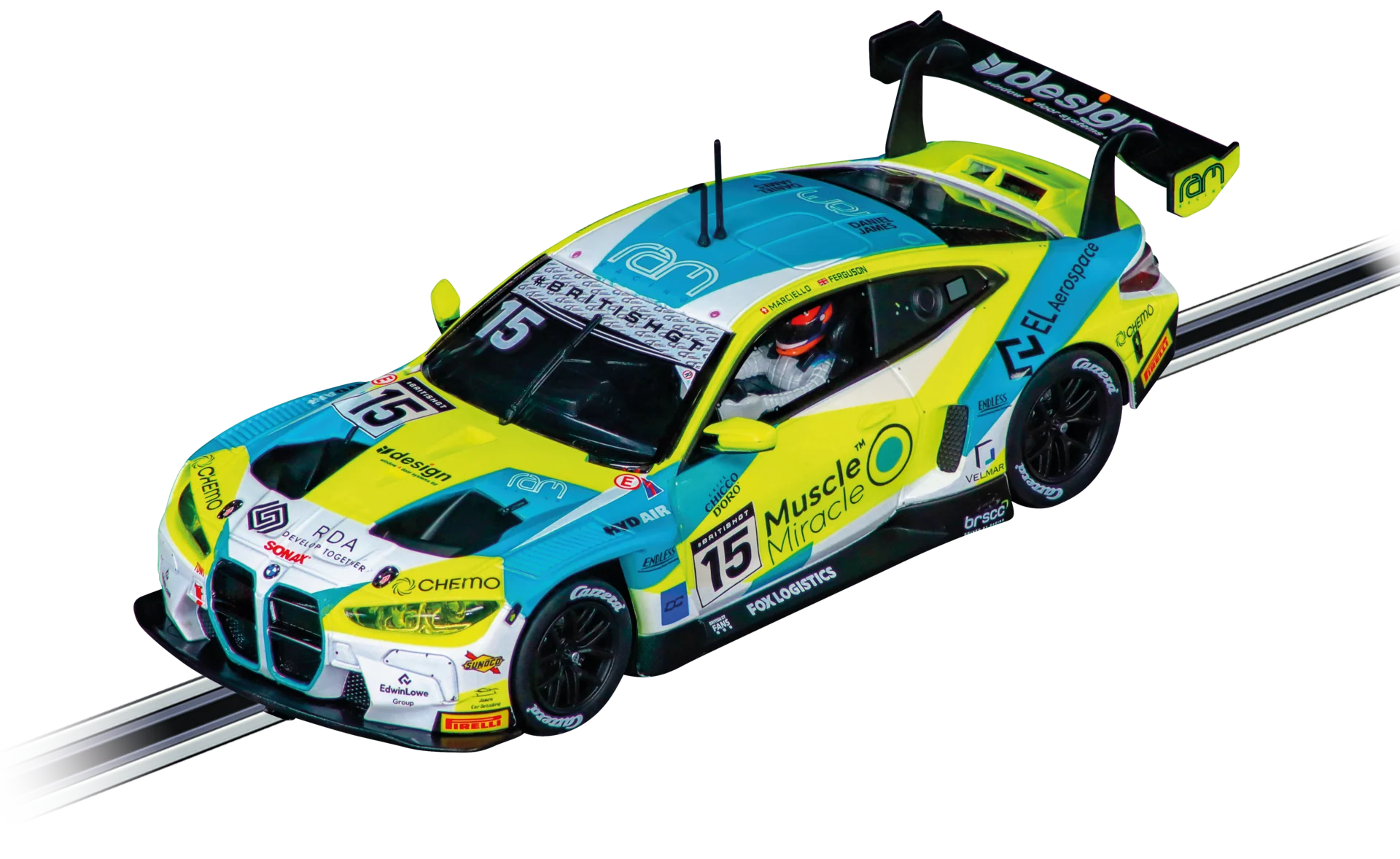 20027832 Carrera Evolution BMW M4 GT3 "RAM Racing, No. 15" British GT 2025