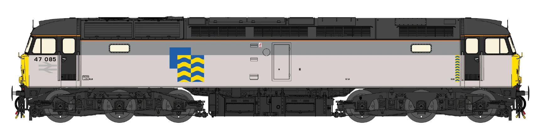 CM-47085-TGPW Highly Detailed Premium Weathered Class 47 Petroleum 'Conidae' No.47085 Diesel Locomotive