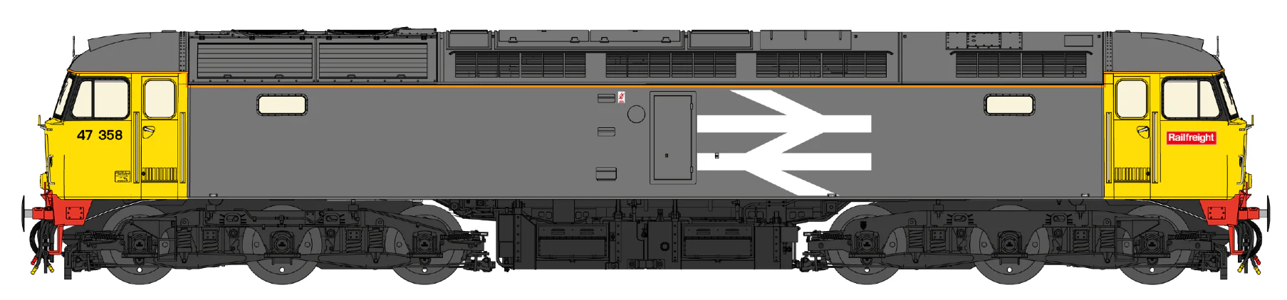 CM-47358-OR-SF Class 47/3 Original Railfreight No.47358 Diesel Locomotive - DCC Sound