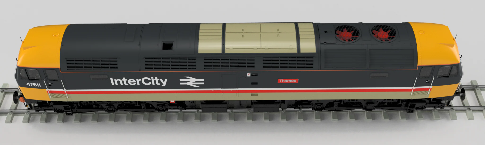 CM-47611-ICE-SFW Highly Detailed Premium Weathered Class 47 Intercity Executive 'Thames' No.47611 Diesel Locomotive - DCC Sound - Image 3