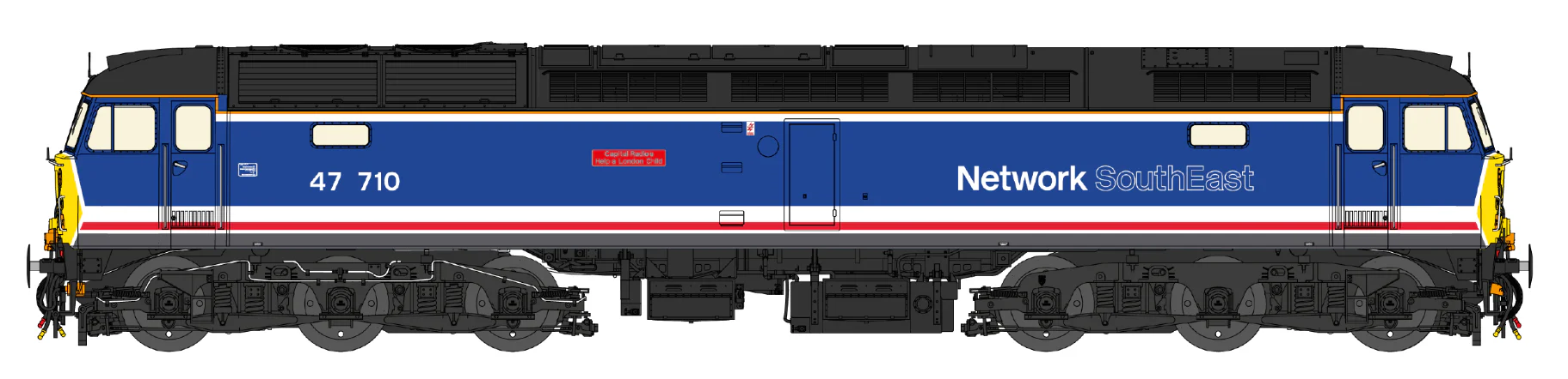 CM-47710-RNSE Class 47 Revised Network SouthEast No.47710 Diesel Locomotive