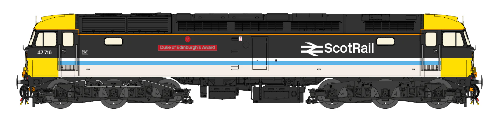 CM-47716-SR-SF Class 47 ScotRail 'Duke of Edinburgh's Award' No.47716 Diesel Locomotive - DCC Sound
