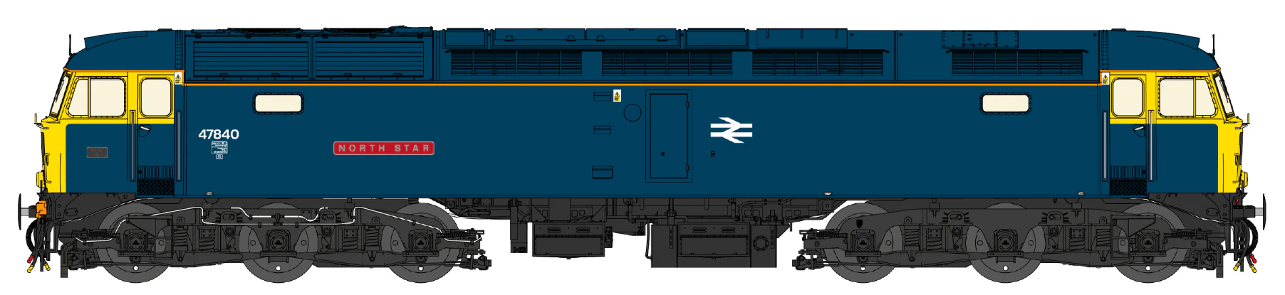 CM-47840/847-CCFP Class 47 BR Blue/Large Logo Cross Country Farewell No.47840/847 Diesel Locomotive Twin Pack - Image 2