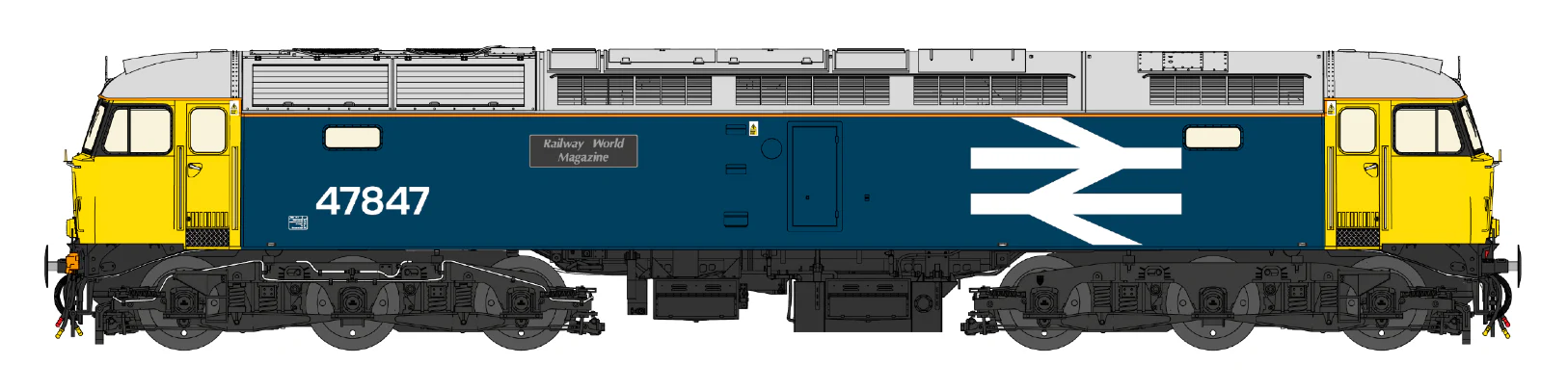 CM-47840/847-CCFP Class 47 BR Blue/Large Logo Cross Country Farewell No.47840/847 Diesel Locomotive Twin Pack - Image 3