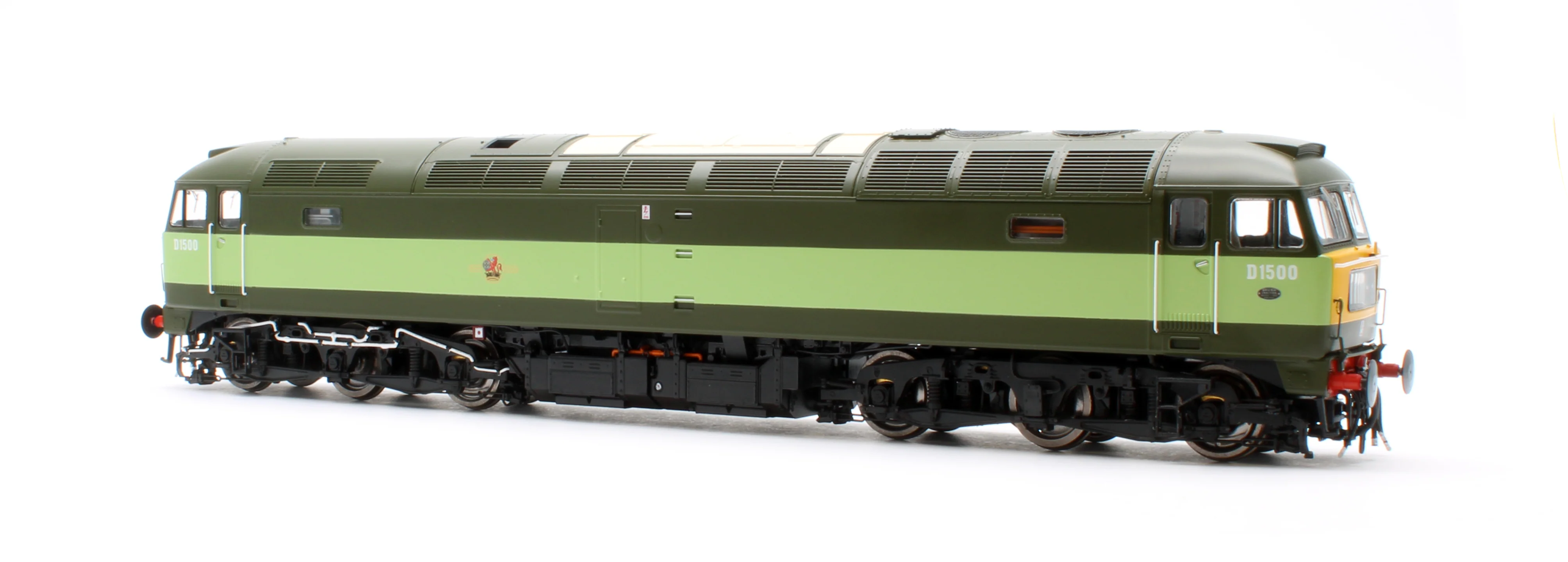 CM-D1500-TTGreen-SFW Highly Detailed Premium Weathered Class 47 BR Two Tone Green No.D1500 Diesel Locomotive - DCC Sound - Image 2