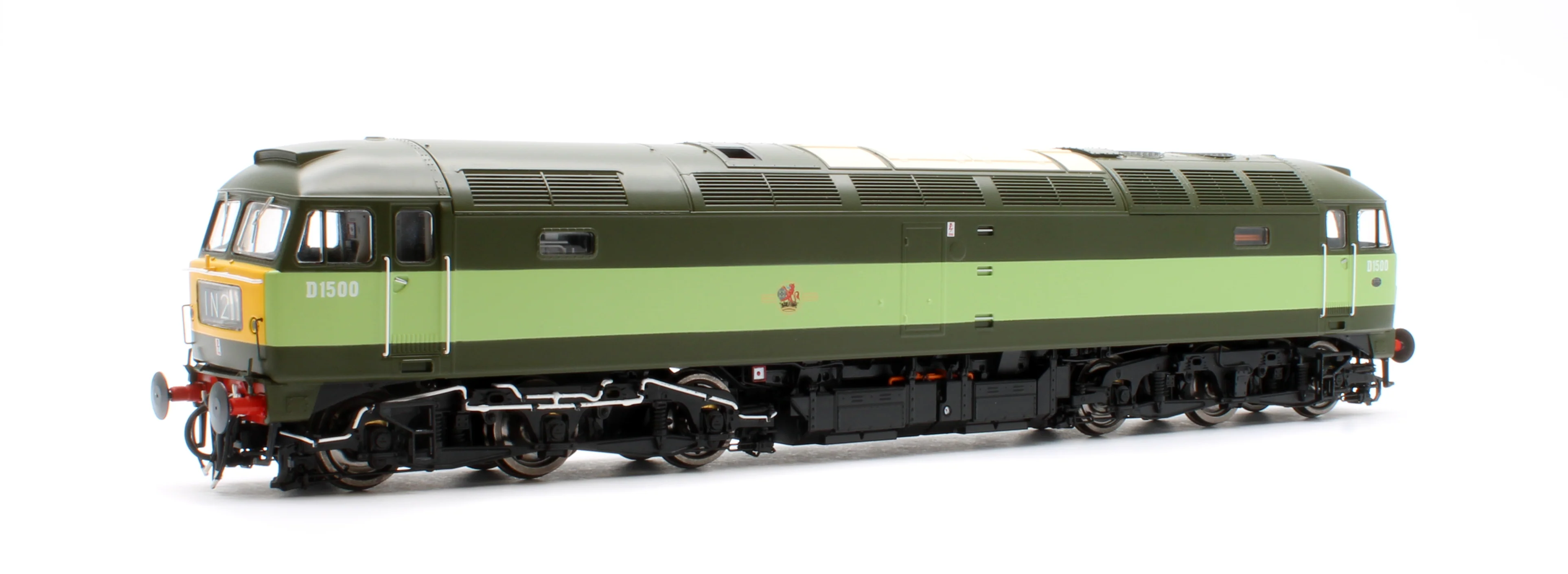 CM-D1500-TTGreen-SFW Highly Detailed Premium Weathered Class 47 BR Two Tone Green No.D1500 Diesel Locomotive - DCC Sound - Image 3