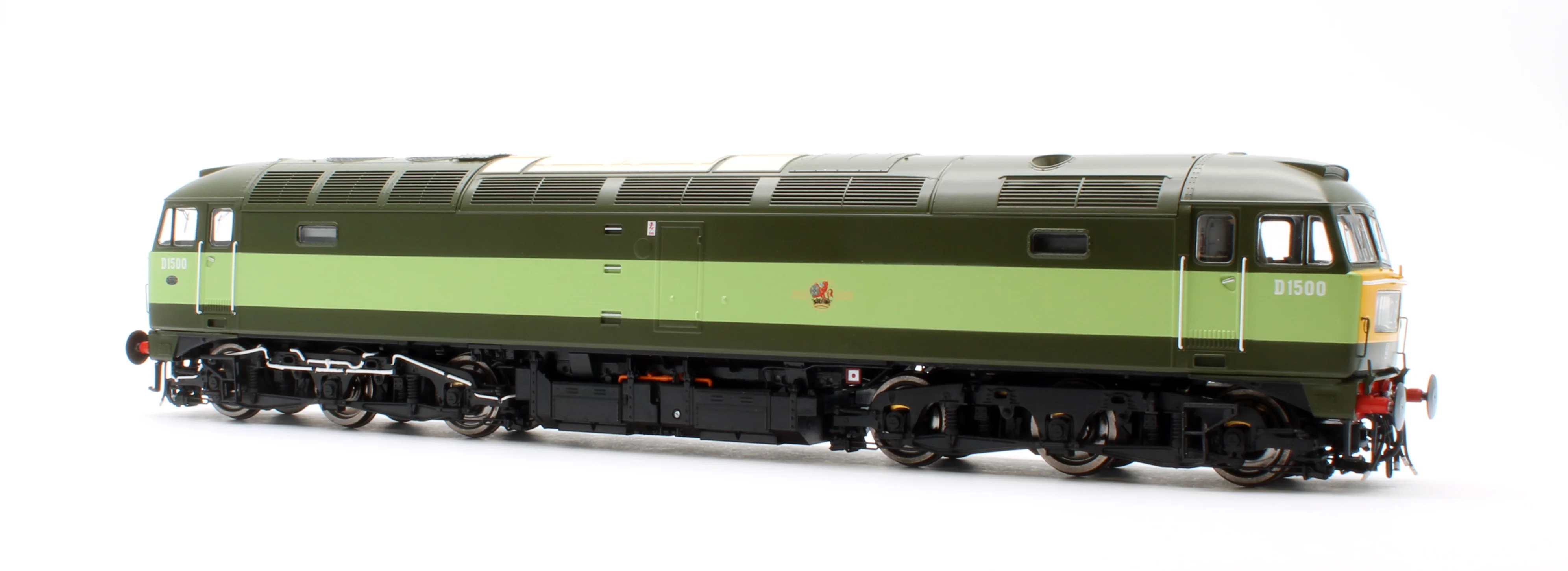CM-D1500-TTGreen-SFW Highly Detailed Premium Weathered Class 47 BR Two Tone Green No.D1500 Diesel Locomotive - DCC Sound - Image 4
