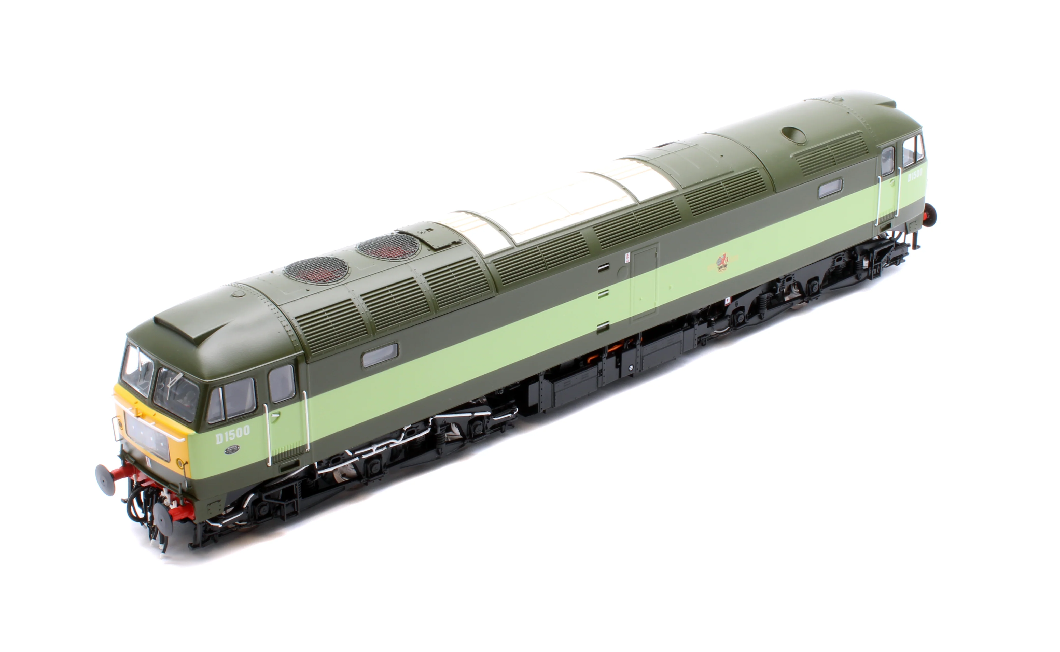 CM-D1500-TTGreen-SFW Highly Detailed Premium Weathered Class 47 BR Two Tone Green No.D1500 Diesel Locomotive - DCC Sound - Image 8