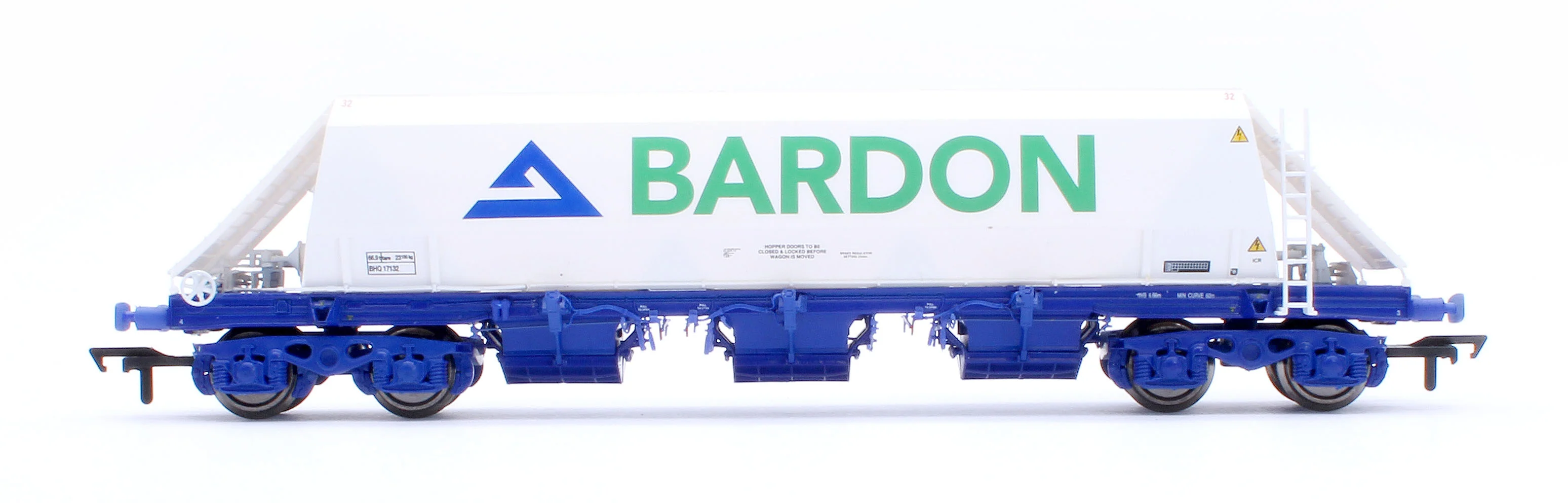 CM_JG010B_(BA)_S_1 Bardon Aggregates (White and Blue) PHA/JGA Hopper Wagon (Single) - Image 2