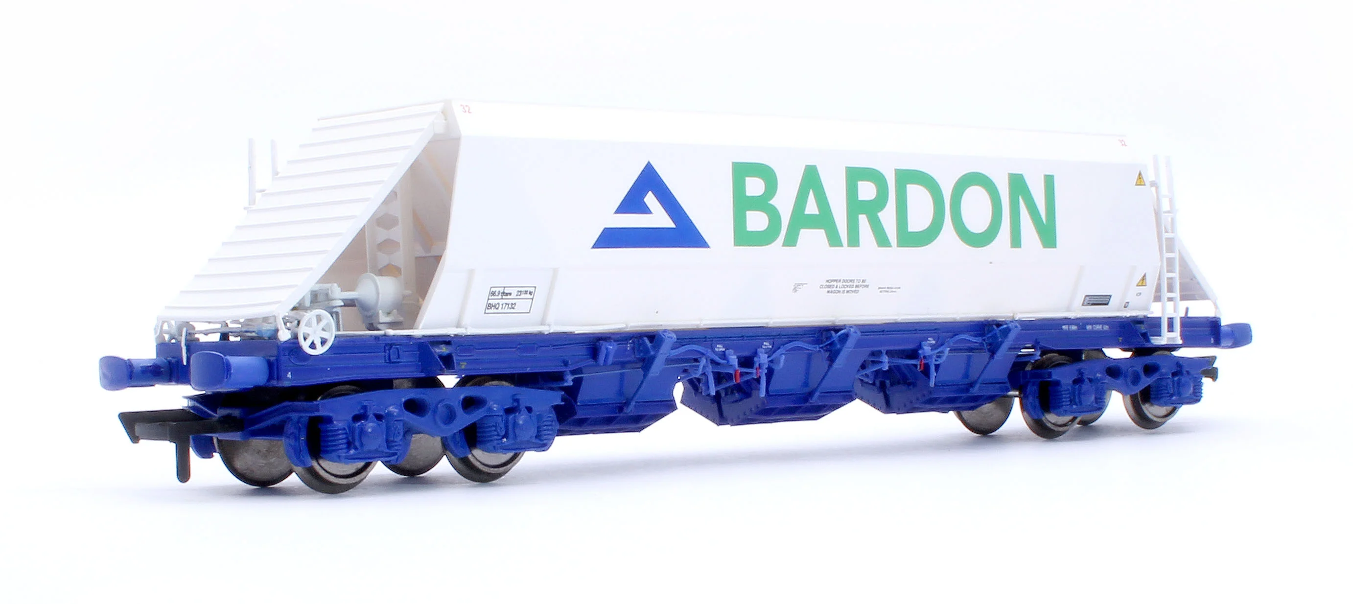 CM_JG010B_(BA)_S_1 Bardon Aggregates (White and Blue) PHA/JGA Hopper Wagon (Single) - Image 3