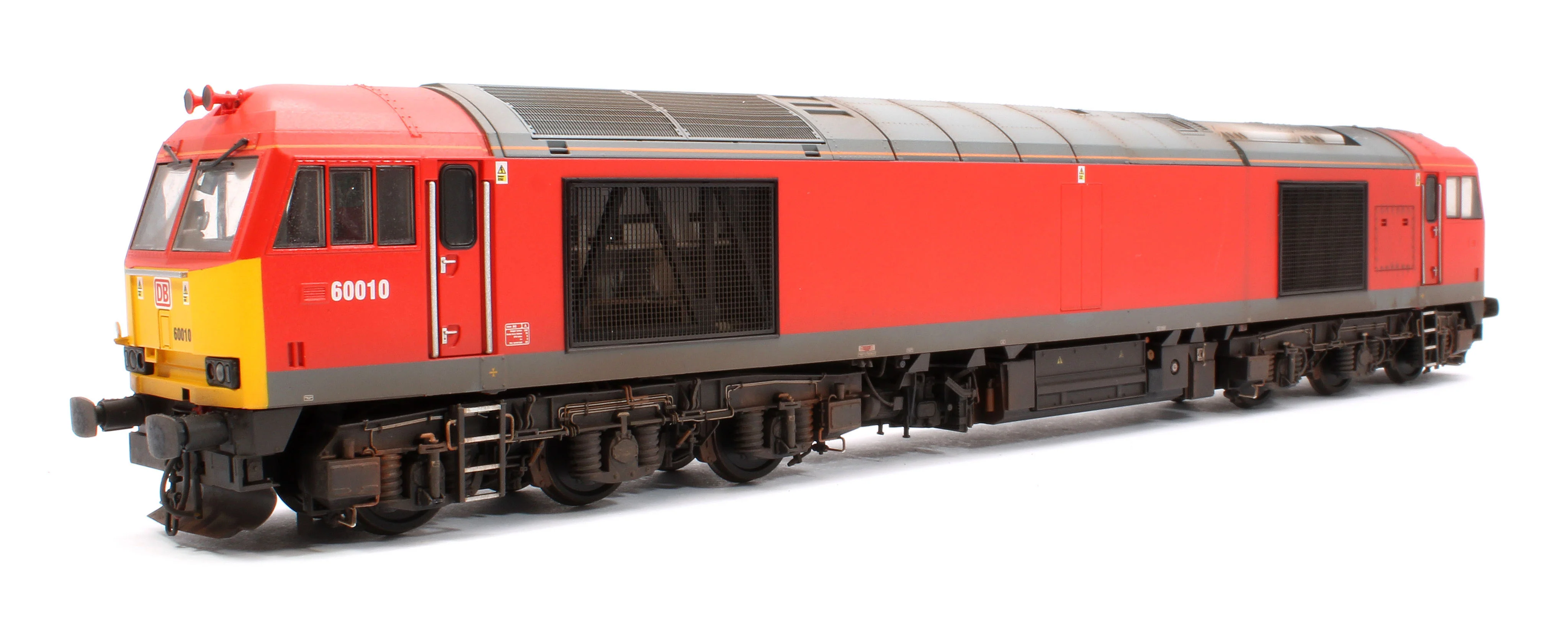 CM-60010-DB-SOUNDW Highly Detailed Premium Weathered Class 60 010 Debranded DB Cargo UK Diesel Electric Locomotive - DCC Sound