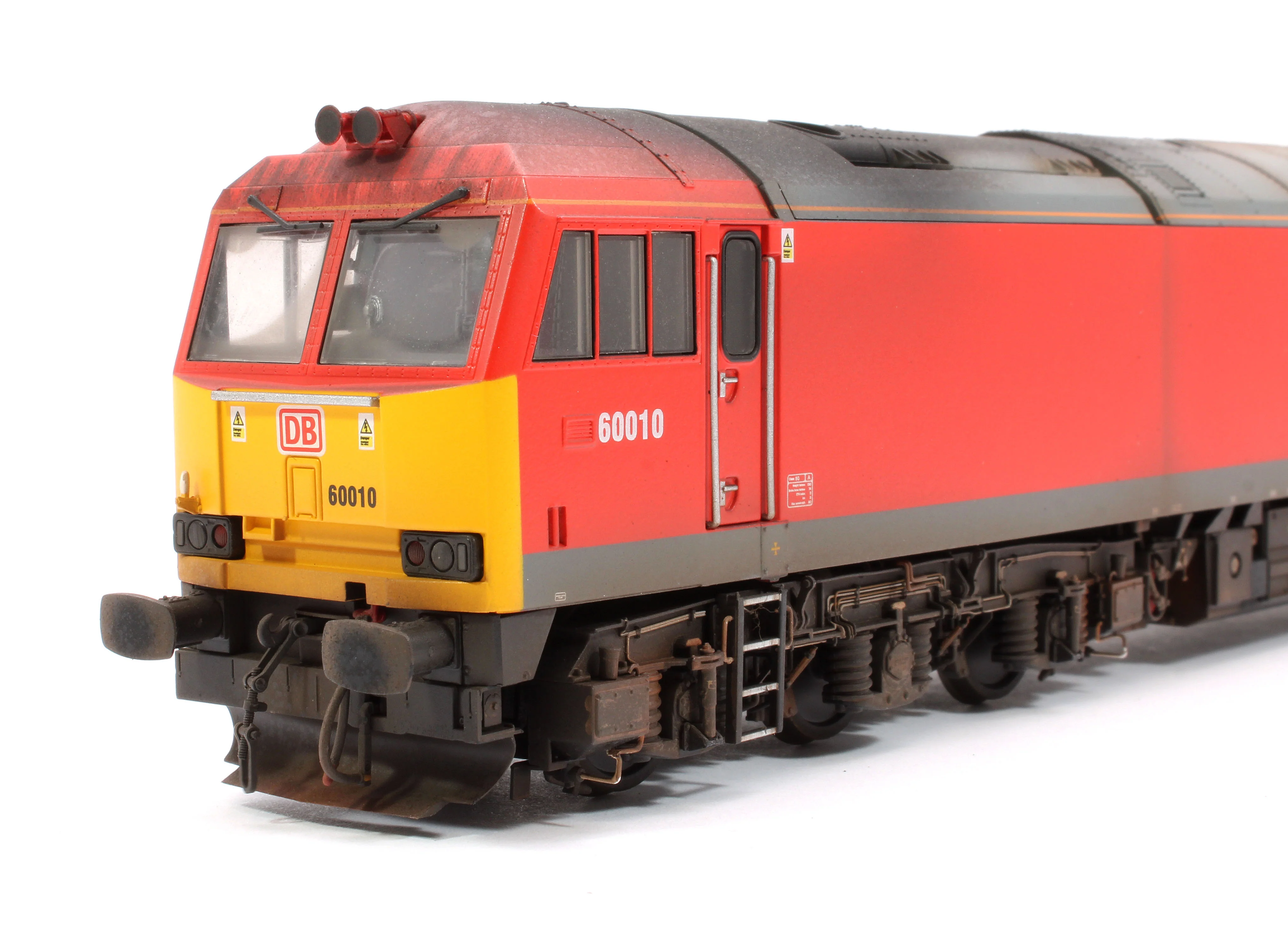CM-60010-DB-SOUNDW Highly Detailed Premium Weathered Class 60 010 Debranded DB Cargo UK Diesel Electric Locomotive - DCC Sound - Image 8