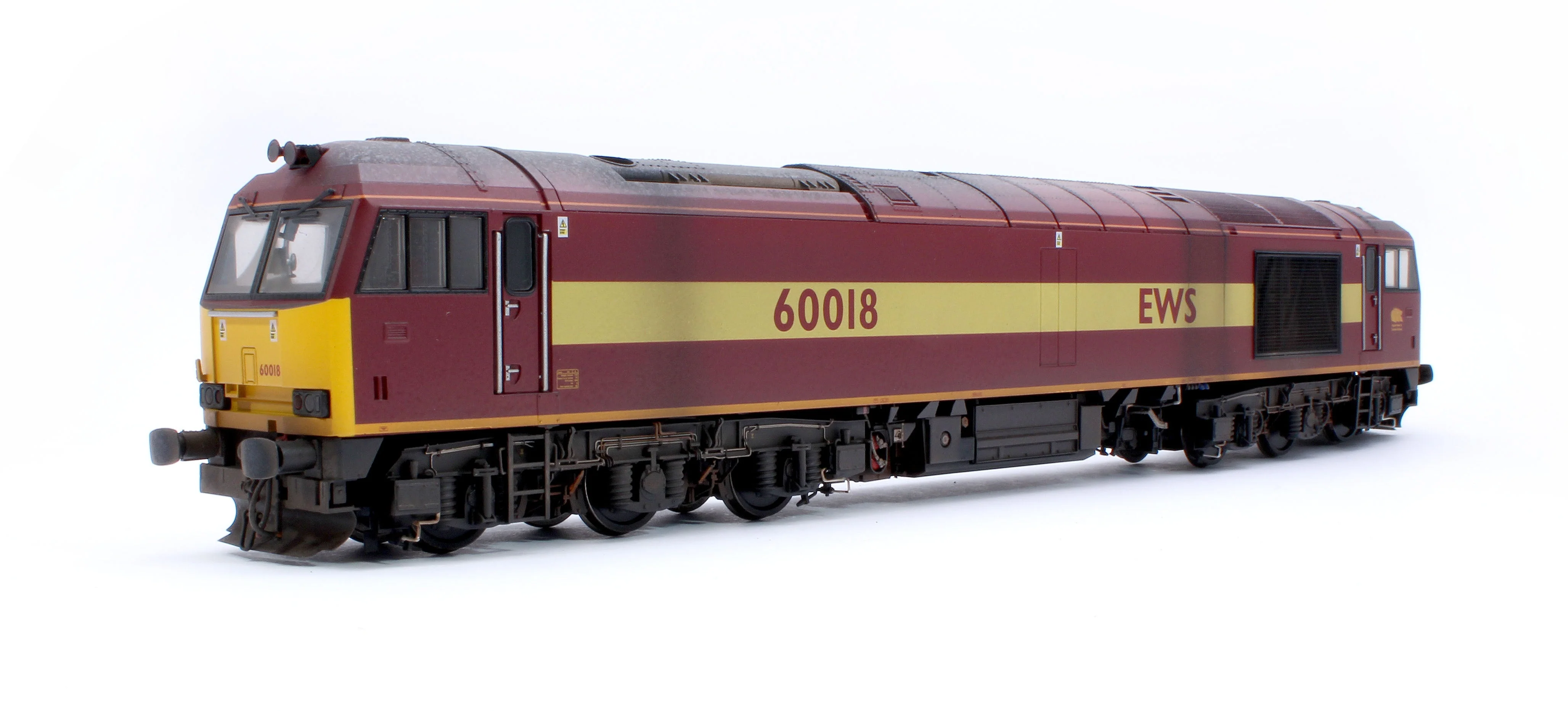 CM-60018-EWS-W Pre-Owned Highly Detailed Premium Weathered Class 60 018 EWS Diesel Electric Locomotive