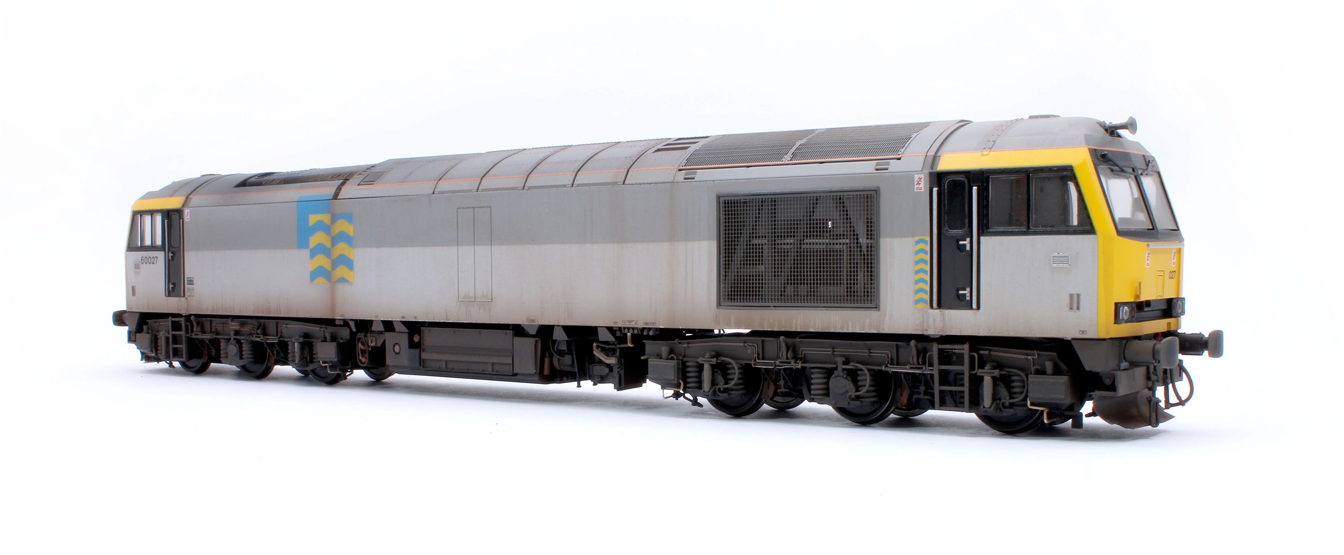 CM-60027-TGPW Highly Detailed Premium Weathered Class 60 027 “Joseph Banks” Triple Grey Petroleum Diesel Electric Locomotive - Image 2