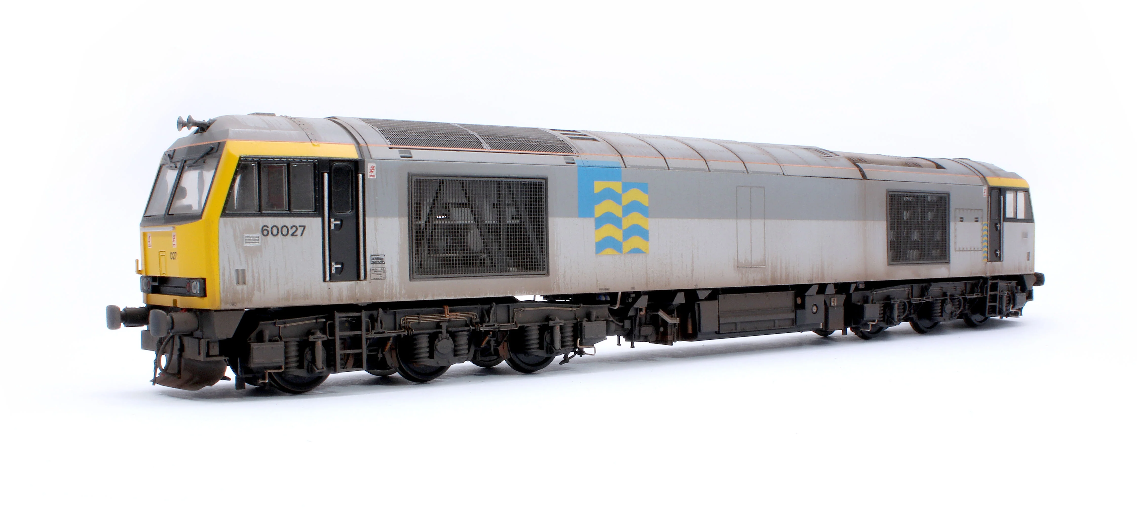 CM-60027-TGPW Highly Detailed Premium Weathered Class 60 027 “Joseph Banks” Triple Grey Petroleum Diesel Electric Locomotive - Image 3