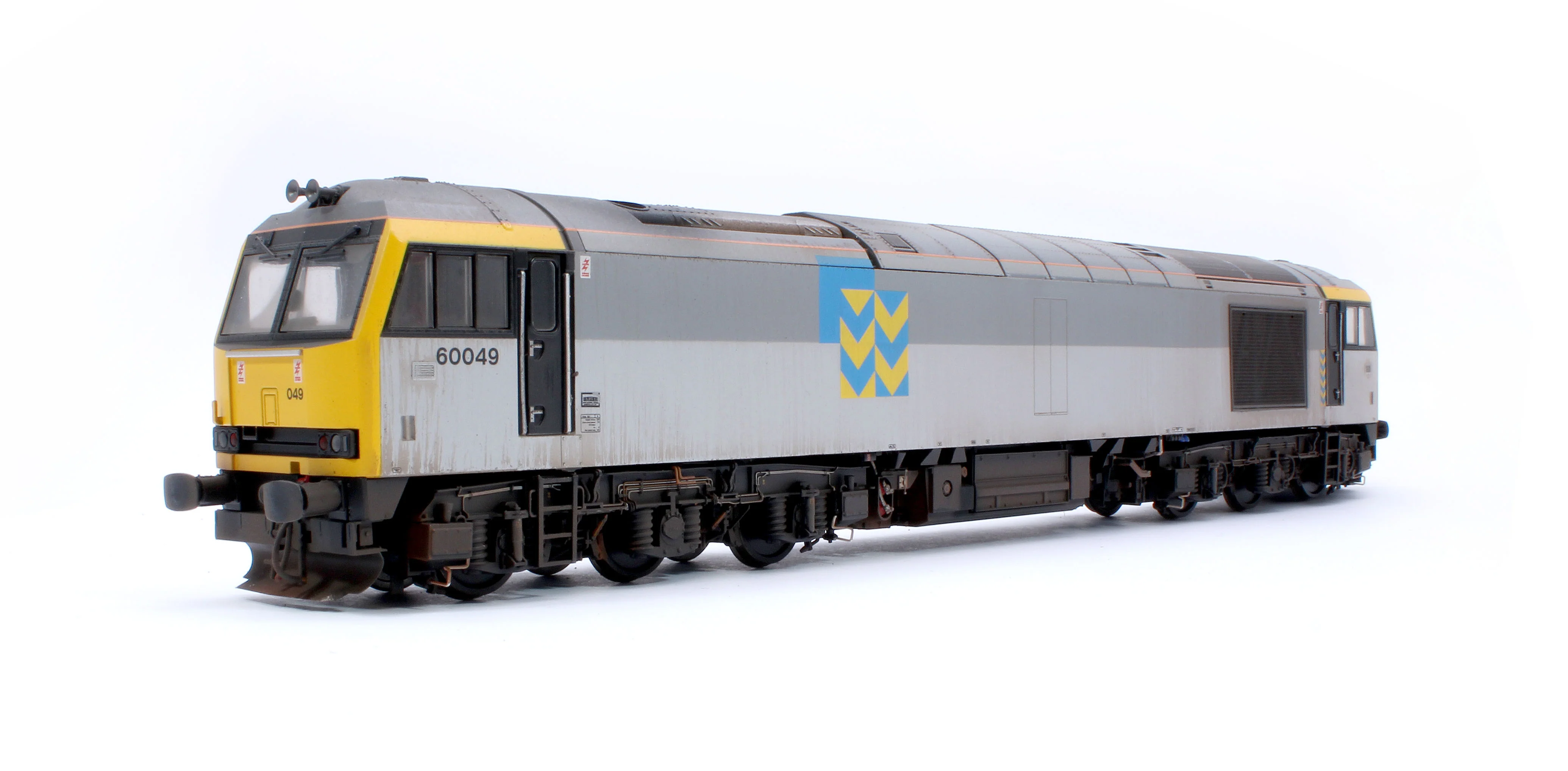 CM-60049-TGM-SOUNDW Highly Detailed Premium Weathered Class 60 049 “Scafell” Triple Grey Metals Diesel Electric Locomotive - DCC Sound