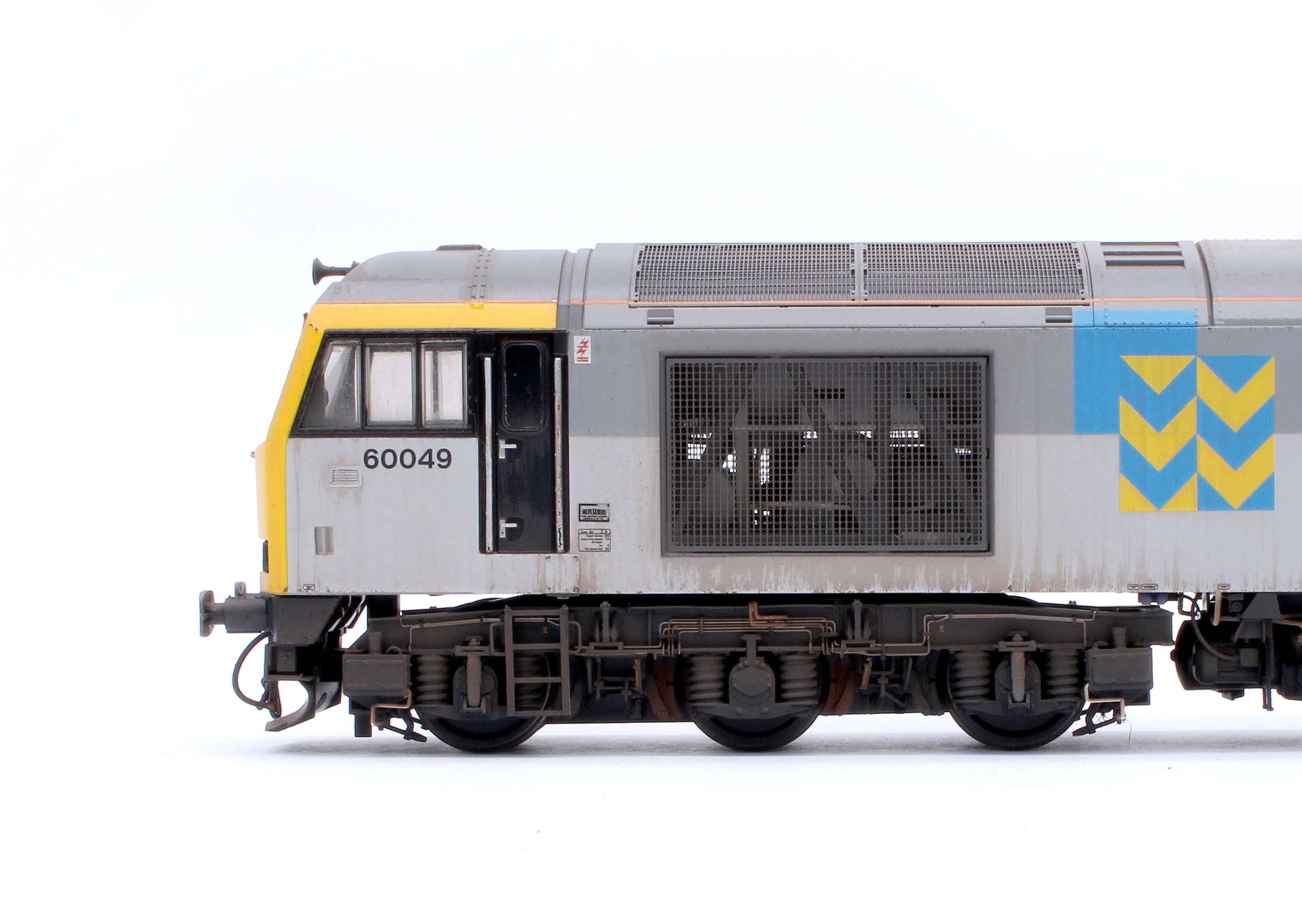 CM-60049-TGMW Highly Detailed Premium Weathered Class 60 049 “Scafell” Triple Grey Metals Diesel Electric Locomotive - Image 6