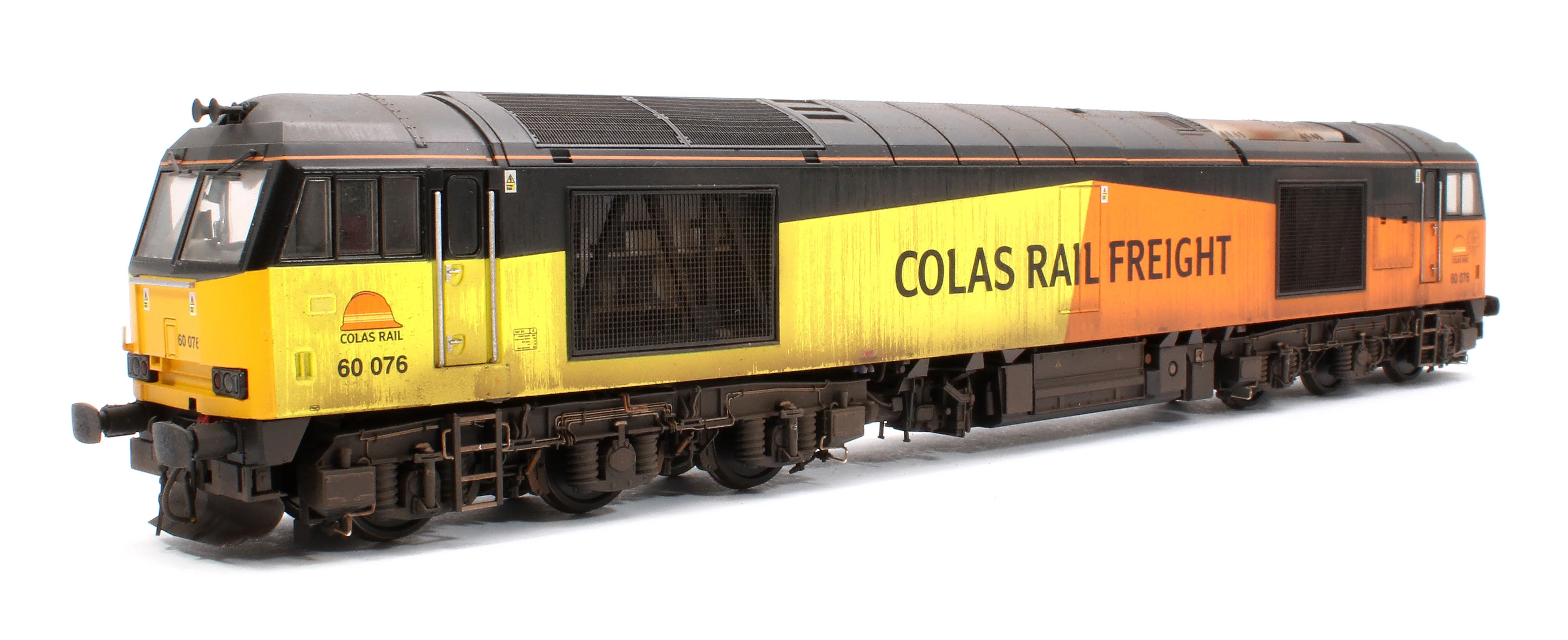CM-60076-COLAS-SOUNDW Highly Detailed Premium Weathered Class 60 076 Colas Railfreight Diesel Electric Locomotive - DCC Sound