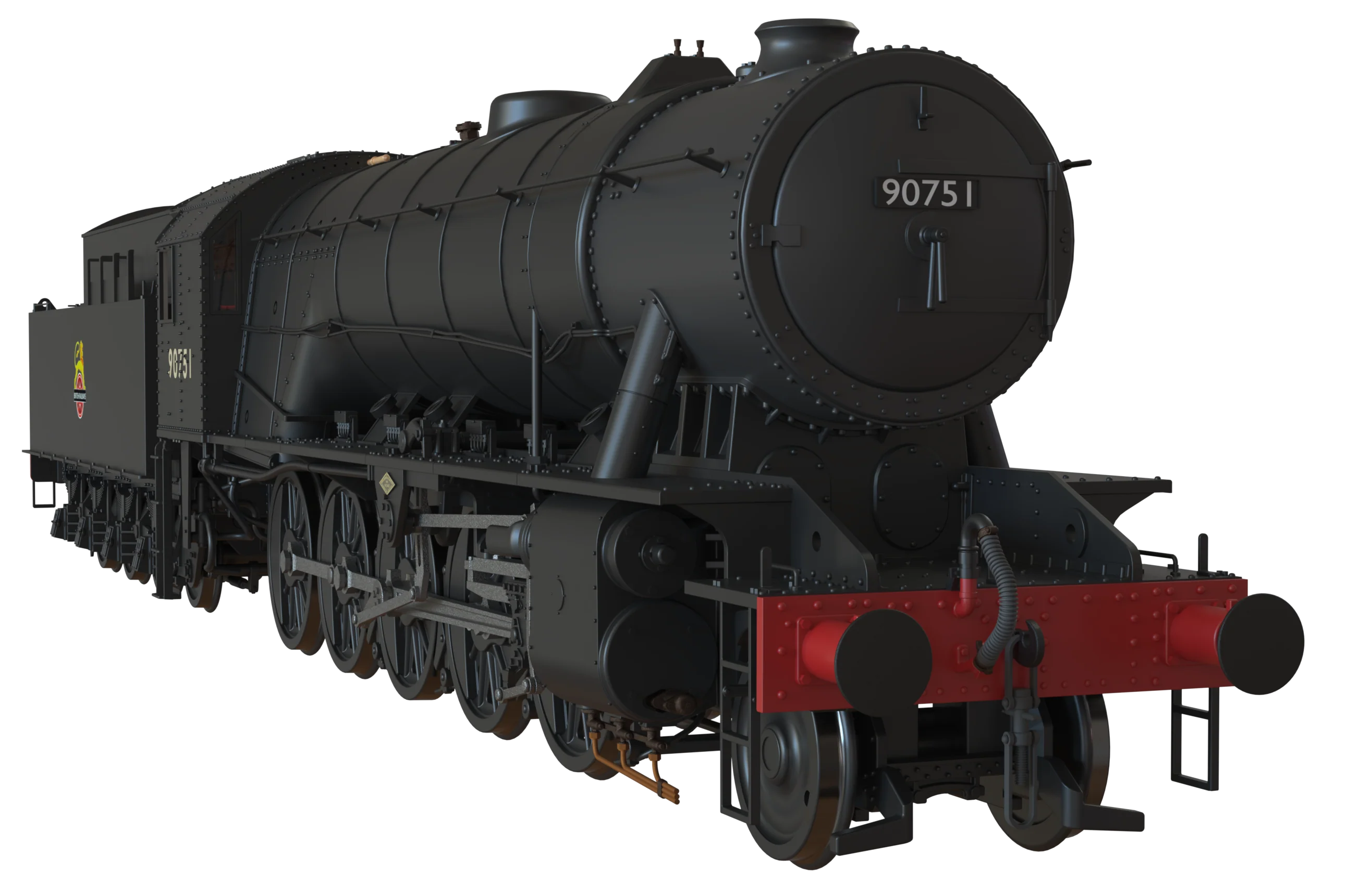 C1003 WD Austerity 2-10-0 BR Black Early Crest No.90751 Steam Locomotive - Image 3