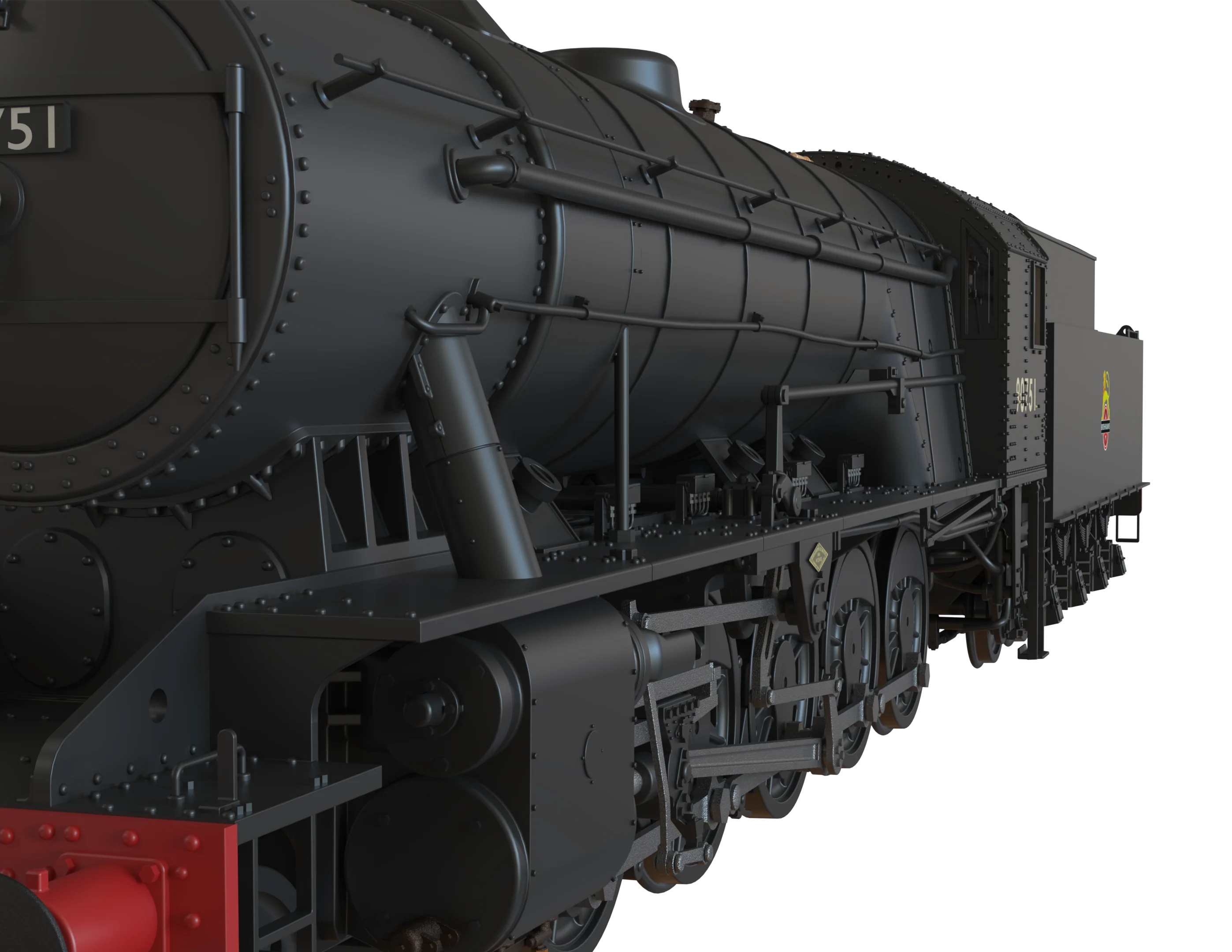 C1003 WD Austerity 2-10-0 BR Black Early Crest No.90751 Steam Locomotive - Image 6