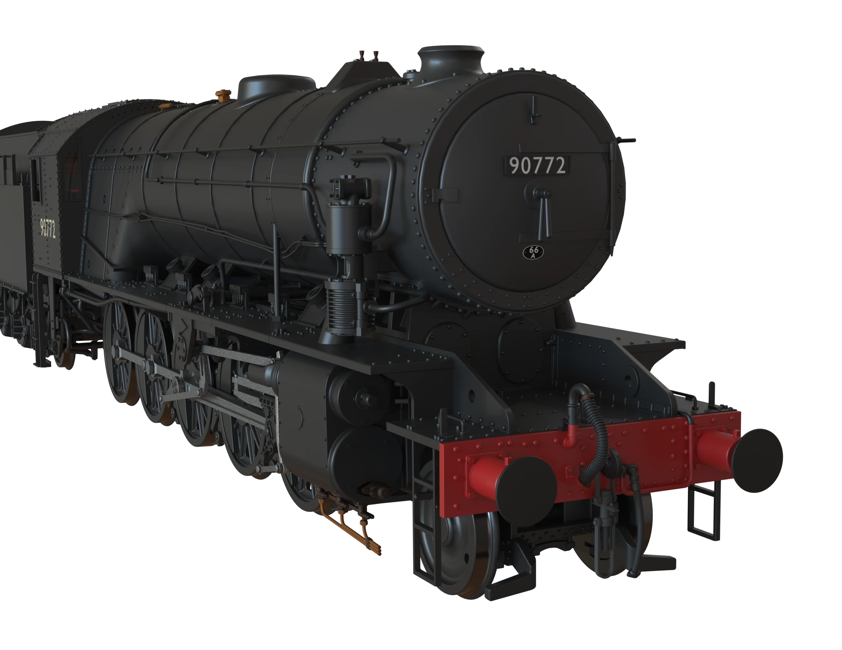 C1004 WD Austerity 2-10-0 BR Black Early Crest No.90772 Steam Locomotive - Image 10