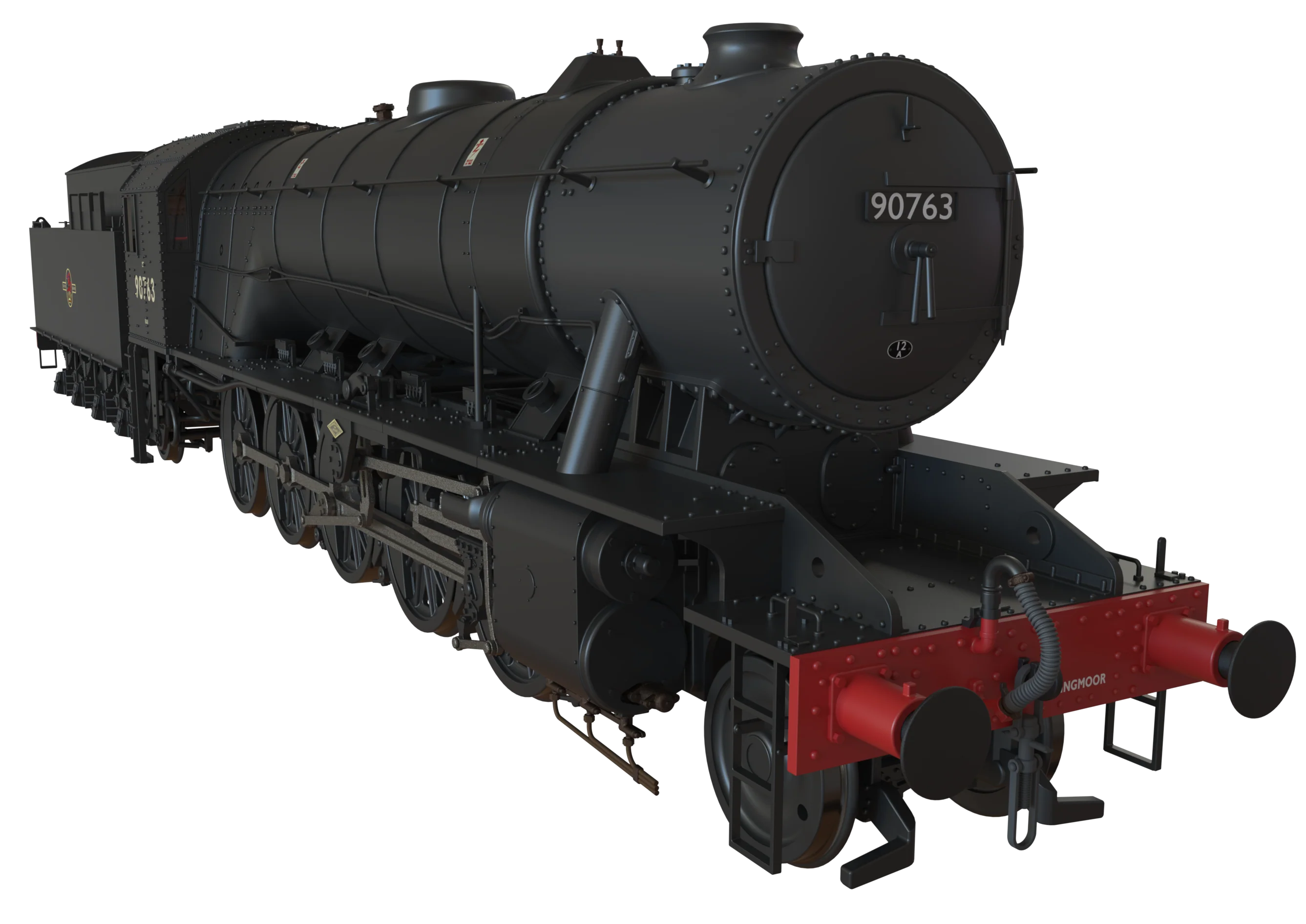 C1006B WD Austerity 2-10-0 BR Black Late Crest No.90763 Steam Locomotive - Image 5