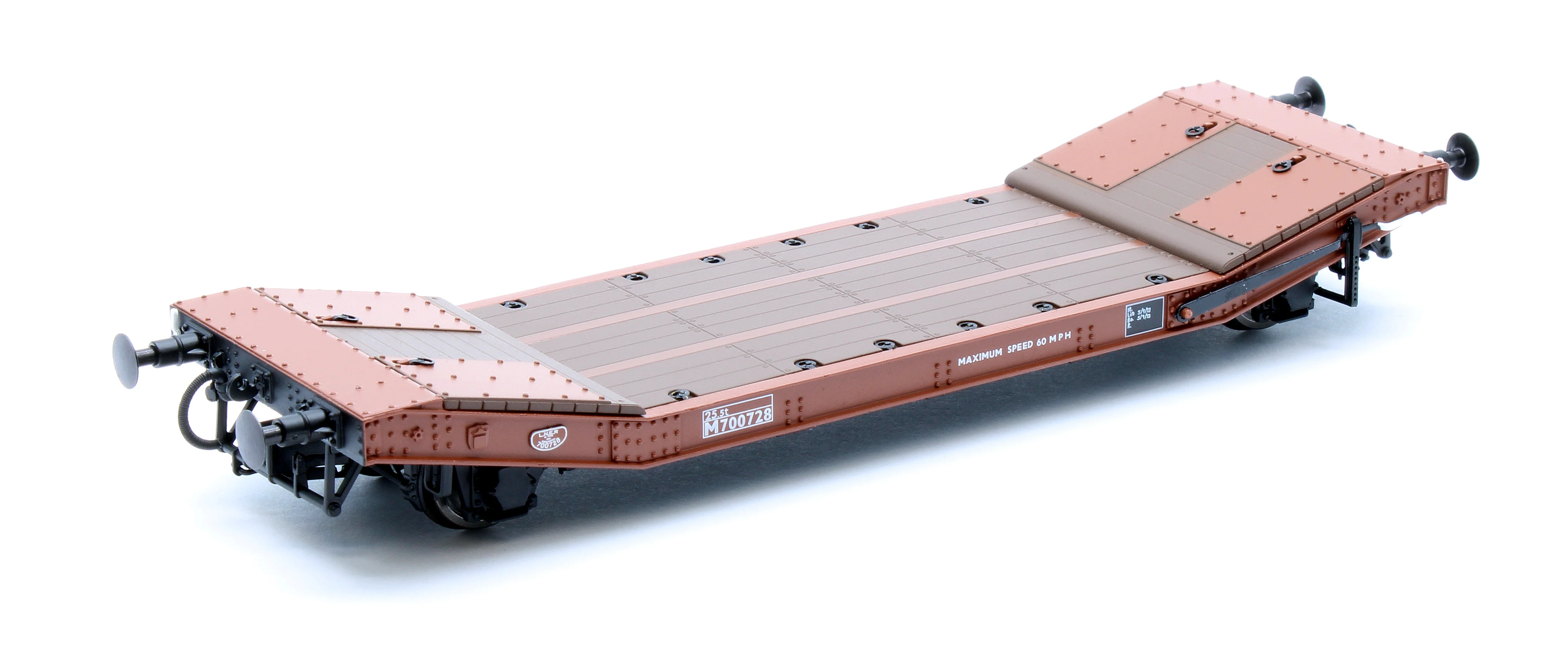 C3004A 25T Lowmac BR Bauxite Preserved Wagon M700728 - Image 2
