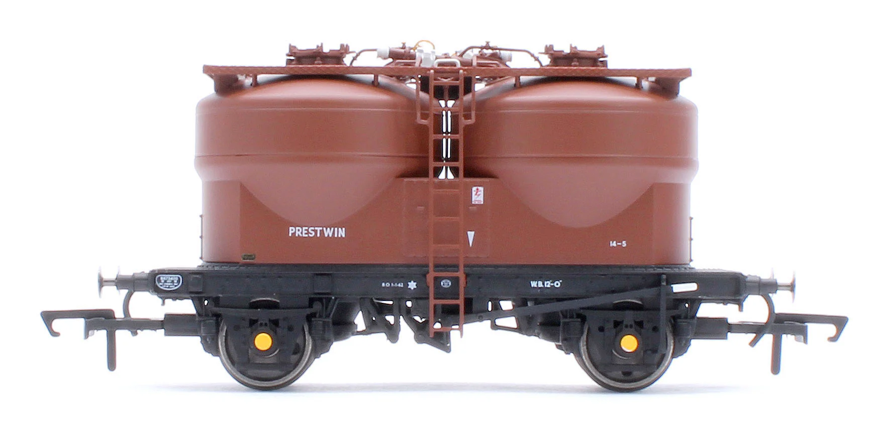 C3041 Set of 3 Prestwin Silo Wagons in BR Bauxite - Pre TOPS - Image 4